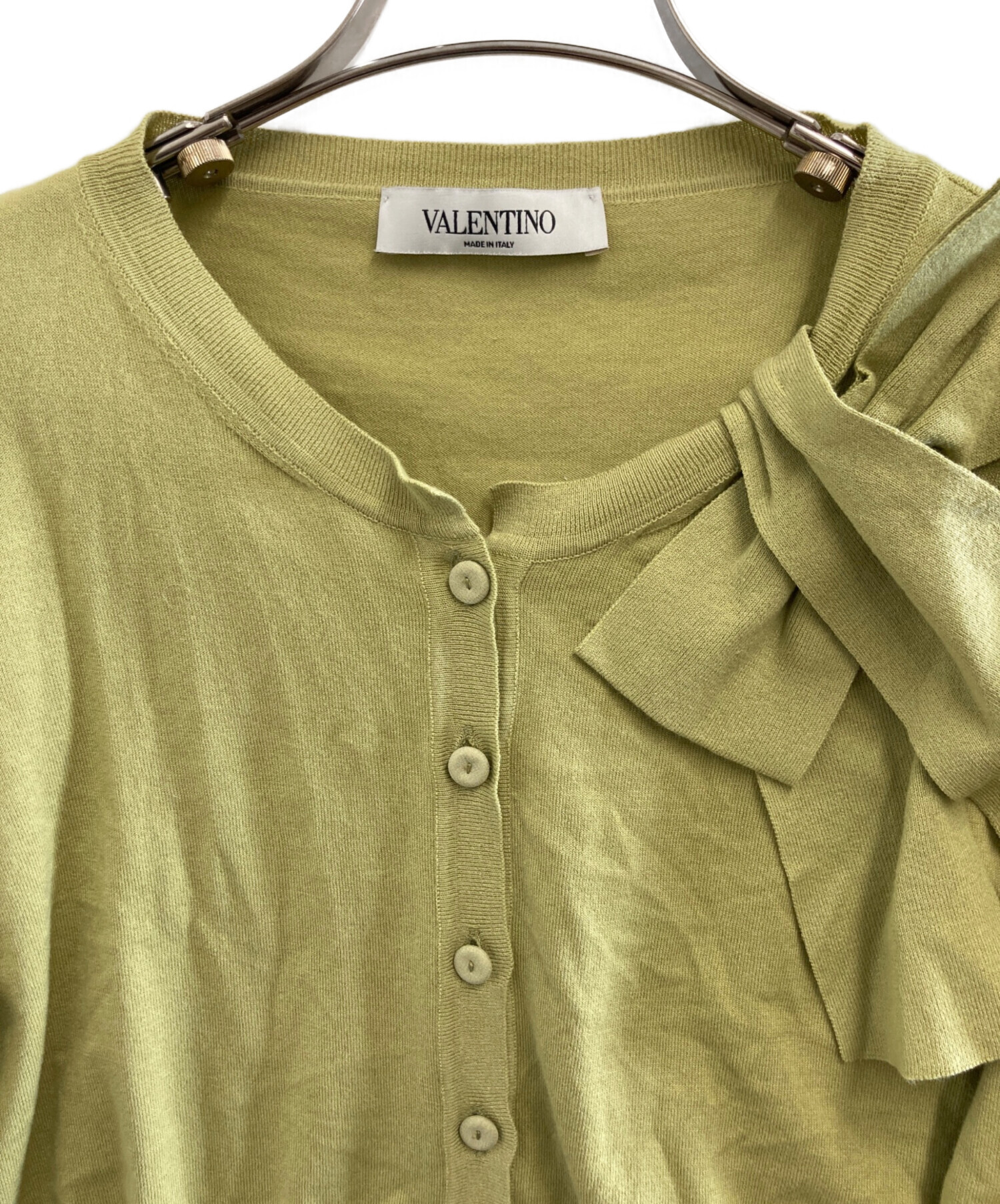 中古・古着通販】VALENTINO (ヴァレンティノ) カーディガン 黄緑