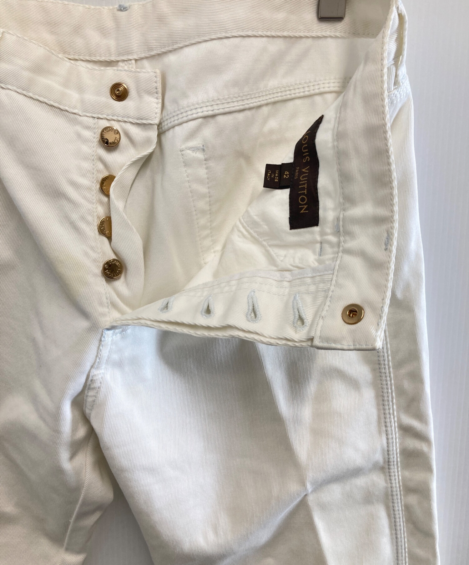 中古・古着通販】LOUIS VUITTON (ルイ ヴィトン) パンツ ホワイト