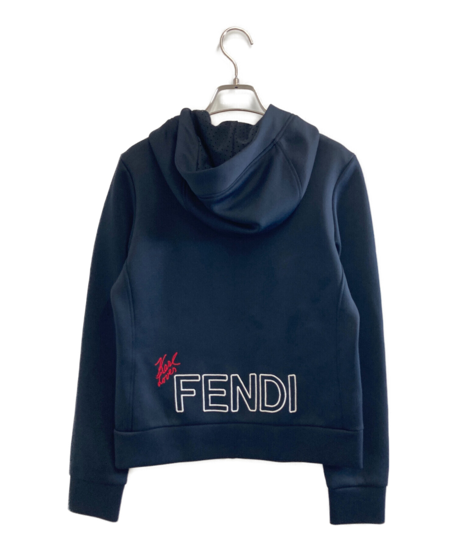 中古・古着通販】FENDI (フェンディ) ジップパーカー ネイビー サイズ