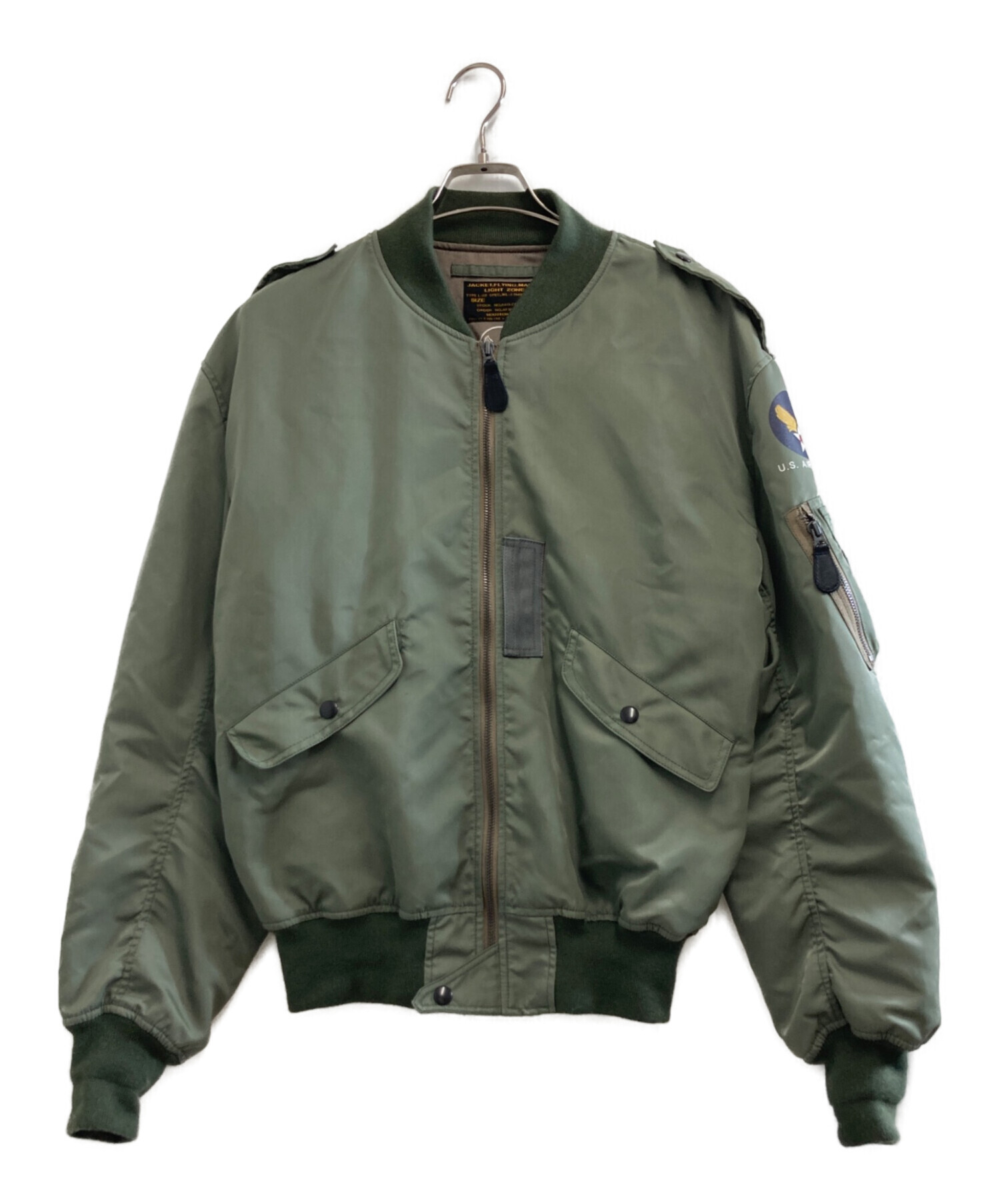 Houston l-2b Mサイズ　中古品　フライトジャケット 中古・古着通販】HOUSTON (ヒューストン) L-2B FLIGHT JACKET オリーブ