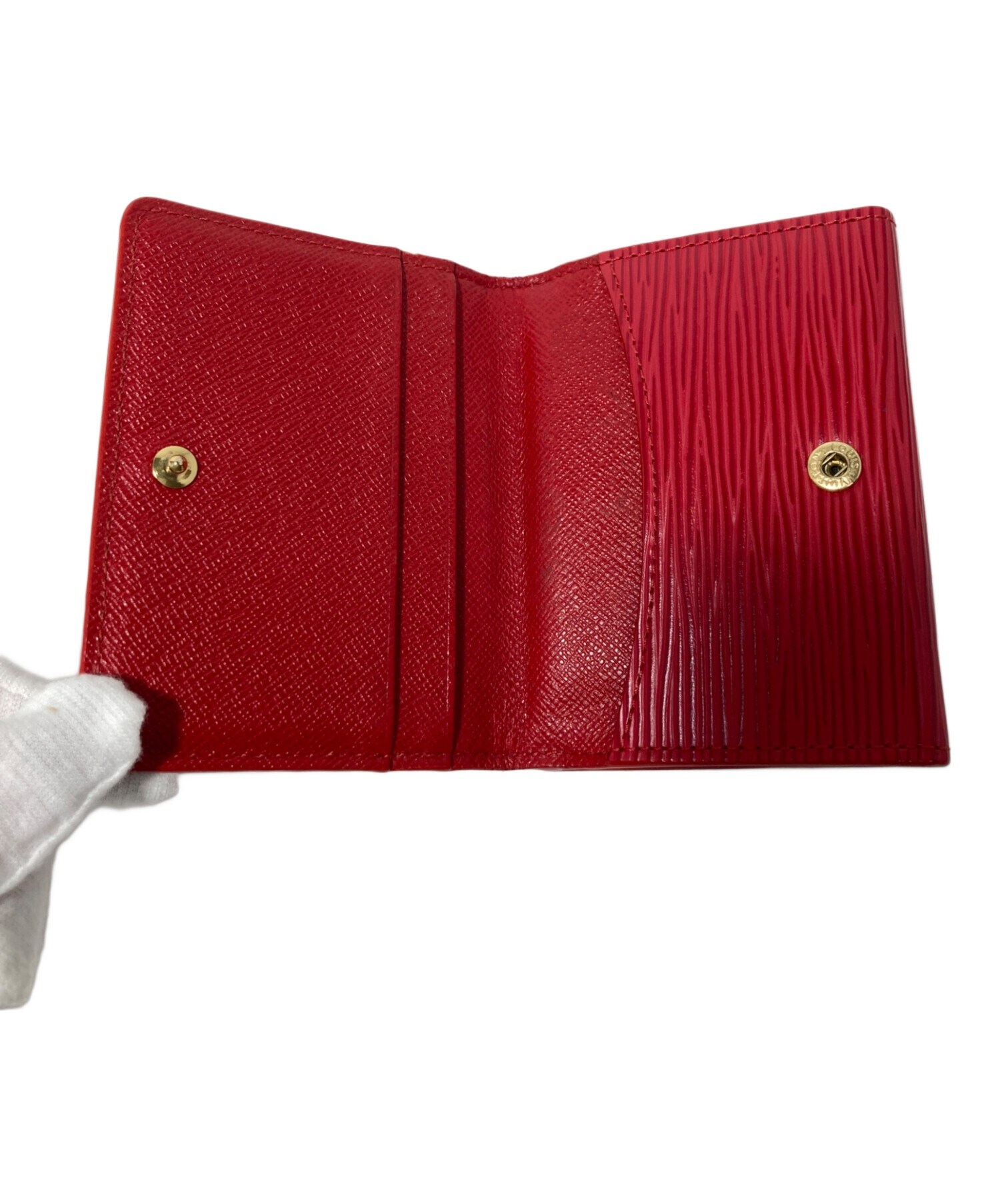 LOUIS VUITTON レッド ケース 中古・古着通販】LOUIS VUITTON (ルイ ヴィトン) コインケース レッド