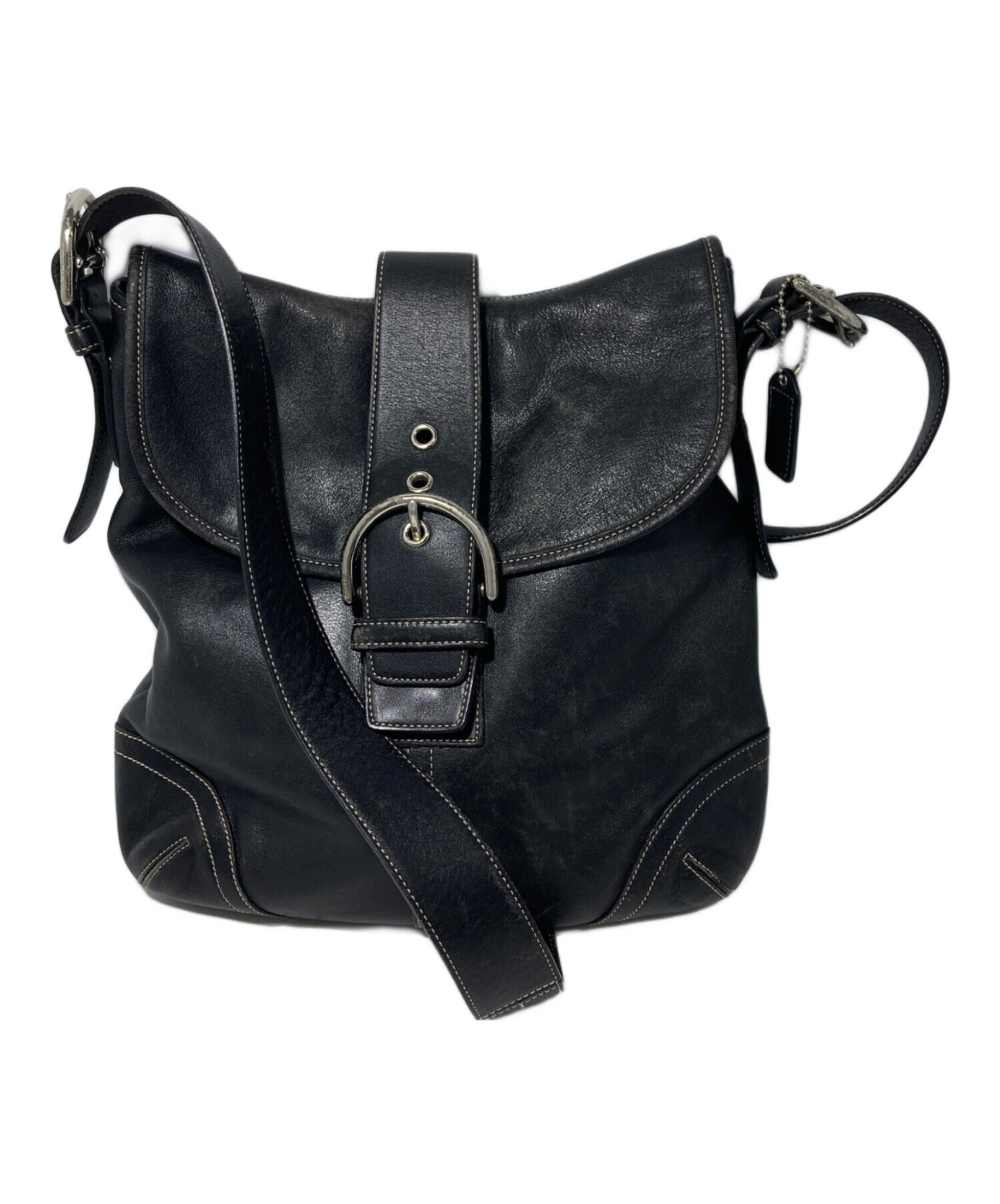 中古・古着通販】COACH (コーチ) ショルダーバッグ ブラック｜ブランド 