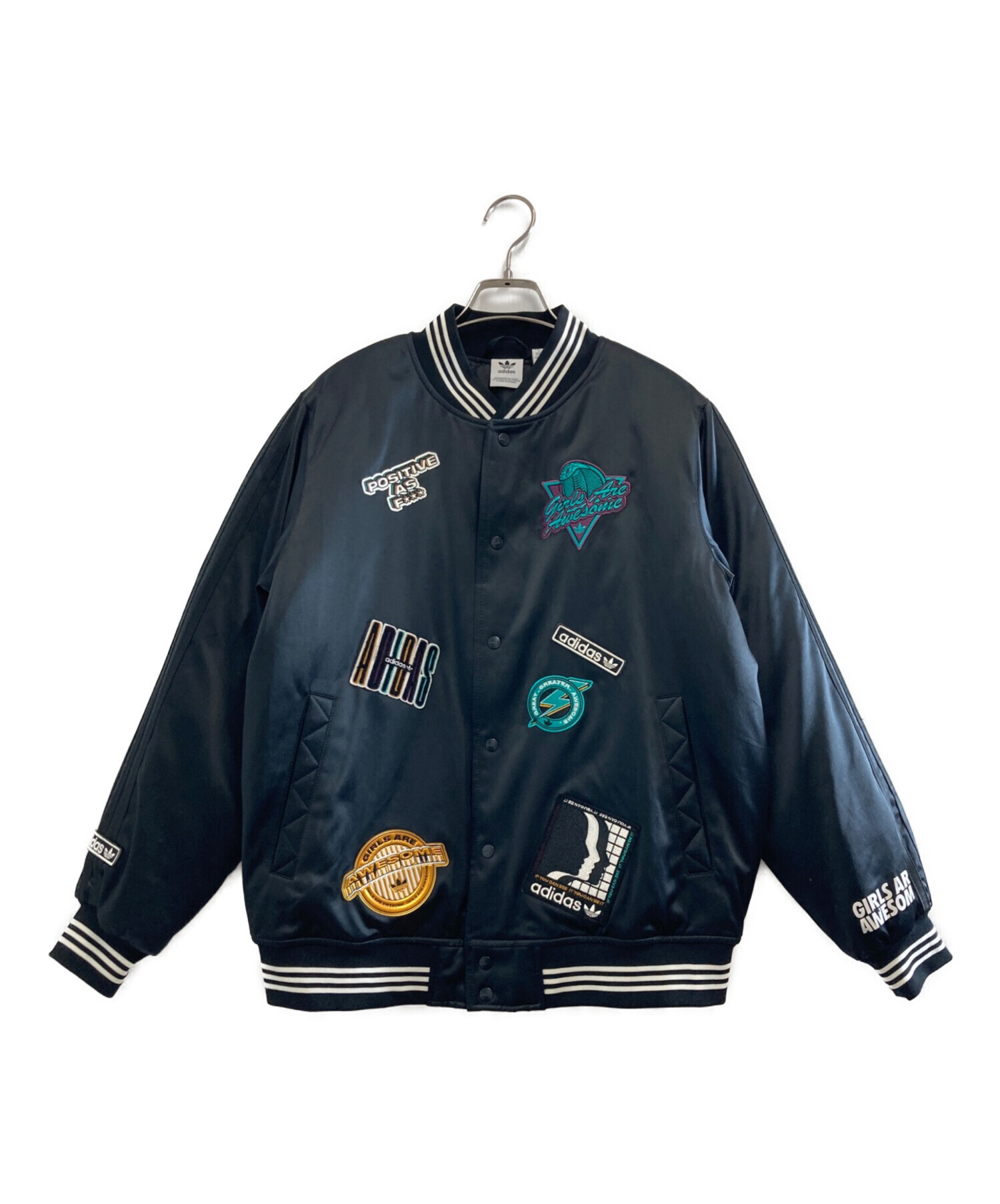 adidas スタジャン 青 古着 XL ストリート 中古・古着通販】adidas (アディダス) GIRLS ARE AWESOME スタジャン
