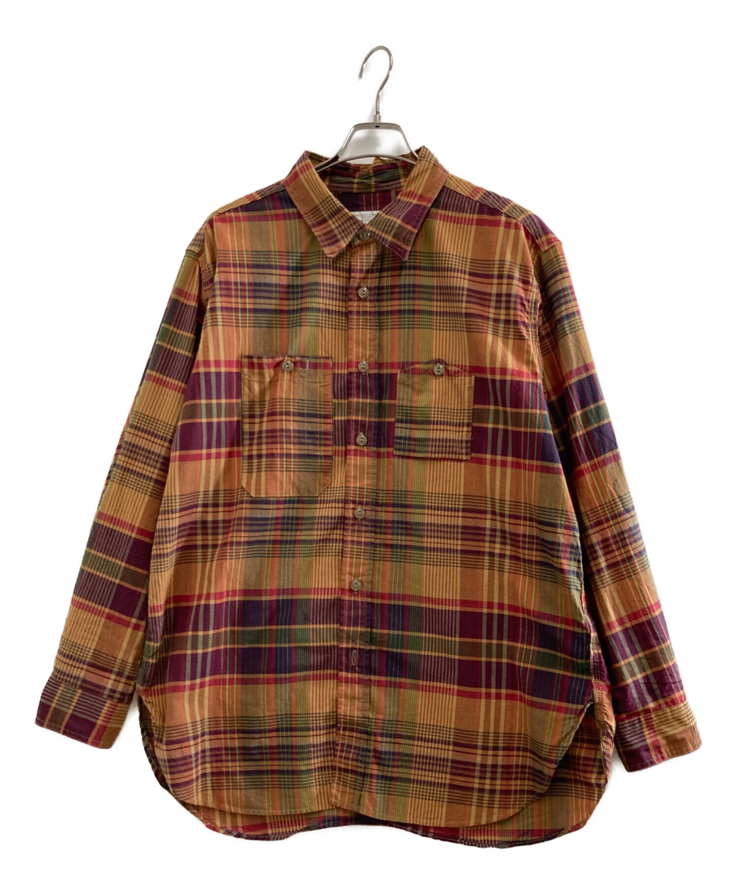 ENGINEERED GARMENTS チェック柄シャツ L 中古・古着通販】Engineered Garments (エンジニアド ガーメンツ