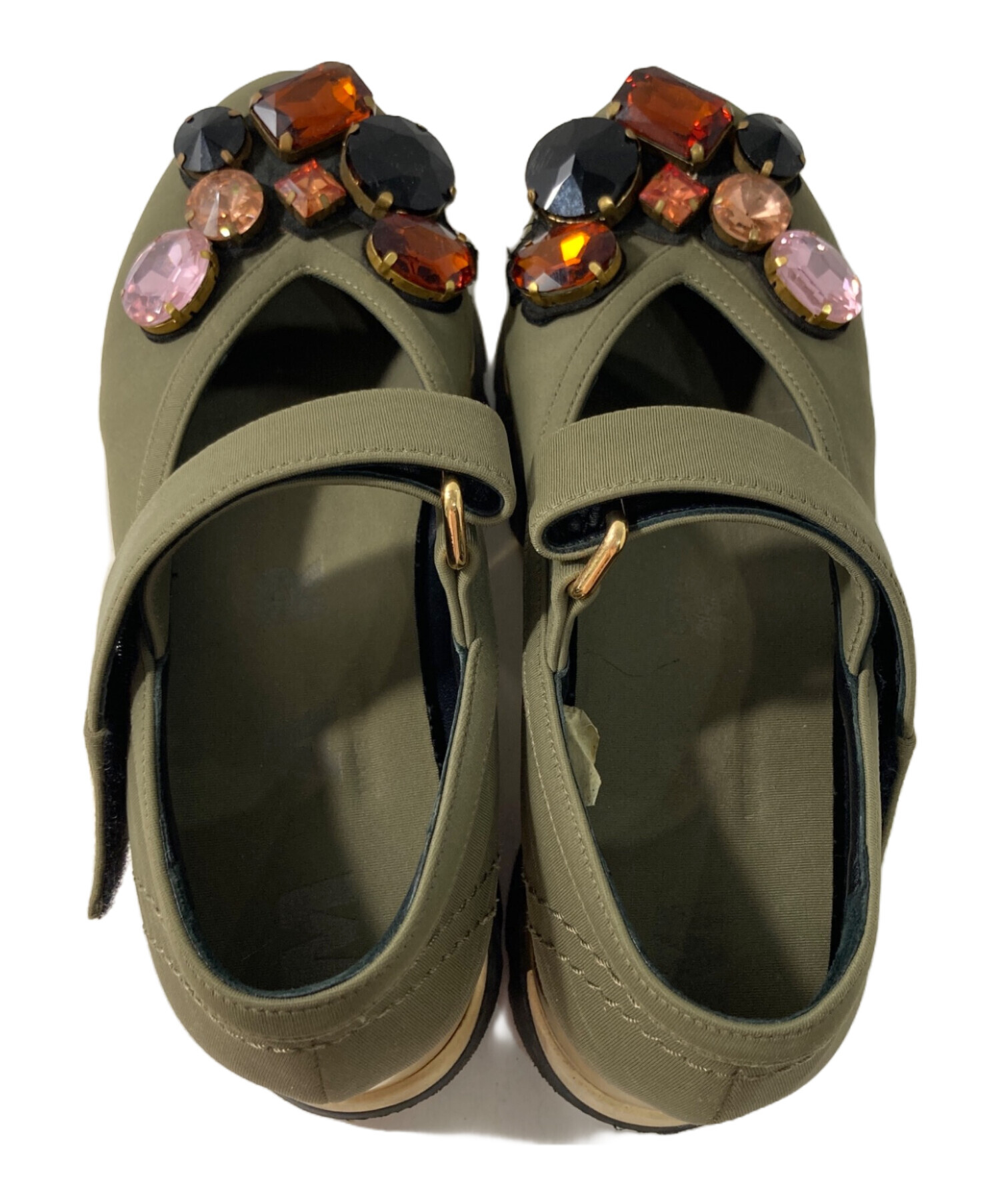 中古・古着通販】MARNI (マルニ) サンダル グリーン サイズ