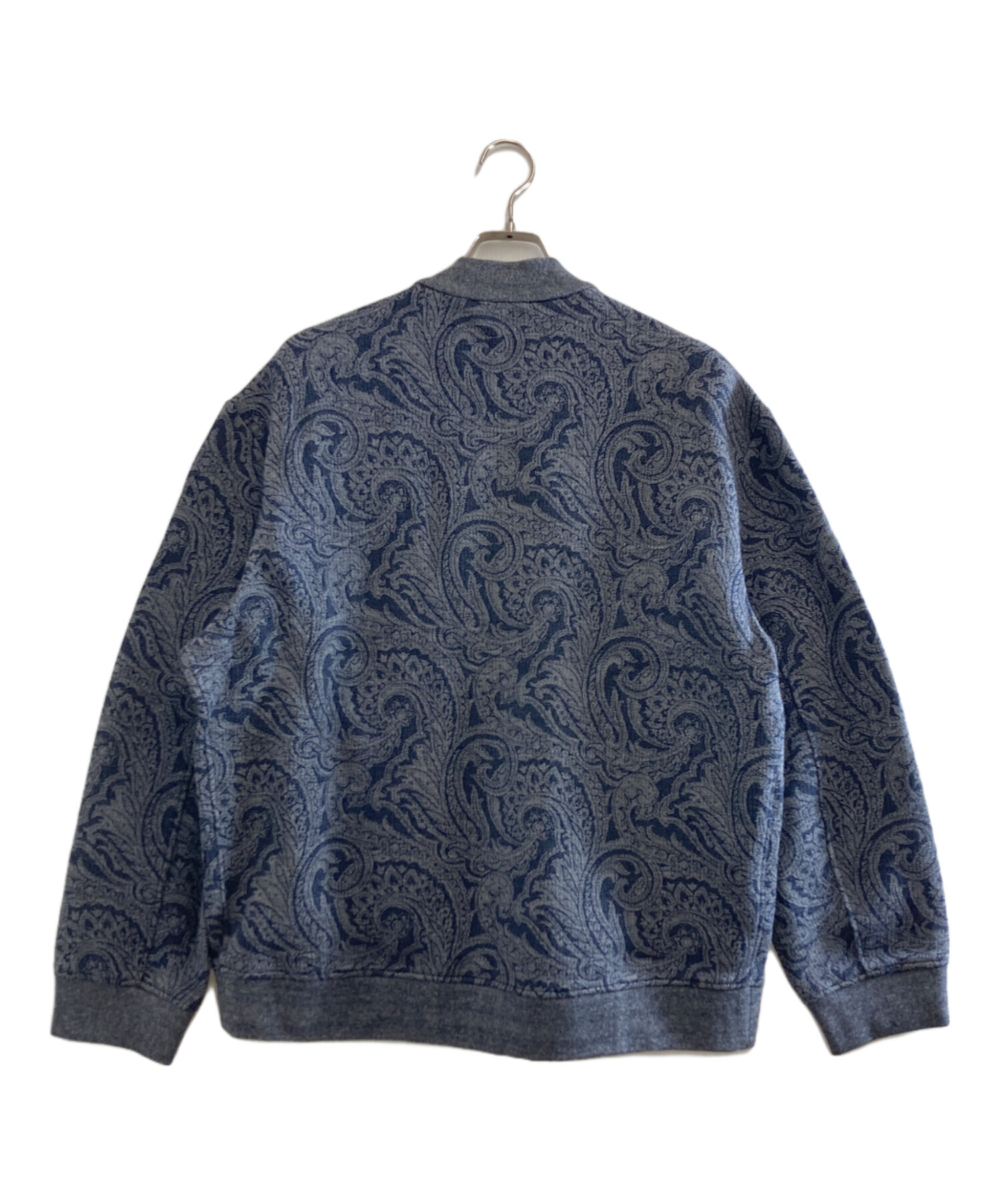 極美品ETRO エトロ ネイビーウールペイズリージャケット50 中古・古着通販】ETRO (エトロ) ペイズリーボンバージャケット