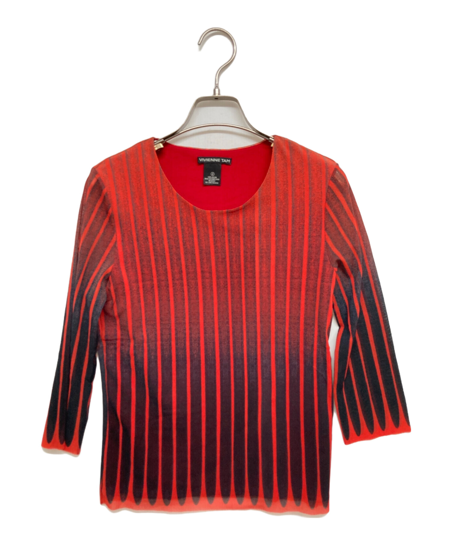 美品★VIVIENNE TAM　ヴィヴィアンタム　パワーメッシュ　カットソー 中古・古着通販】VIVIENNE TAM (ヴィヴィアンタム) カットソー レッド