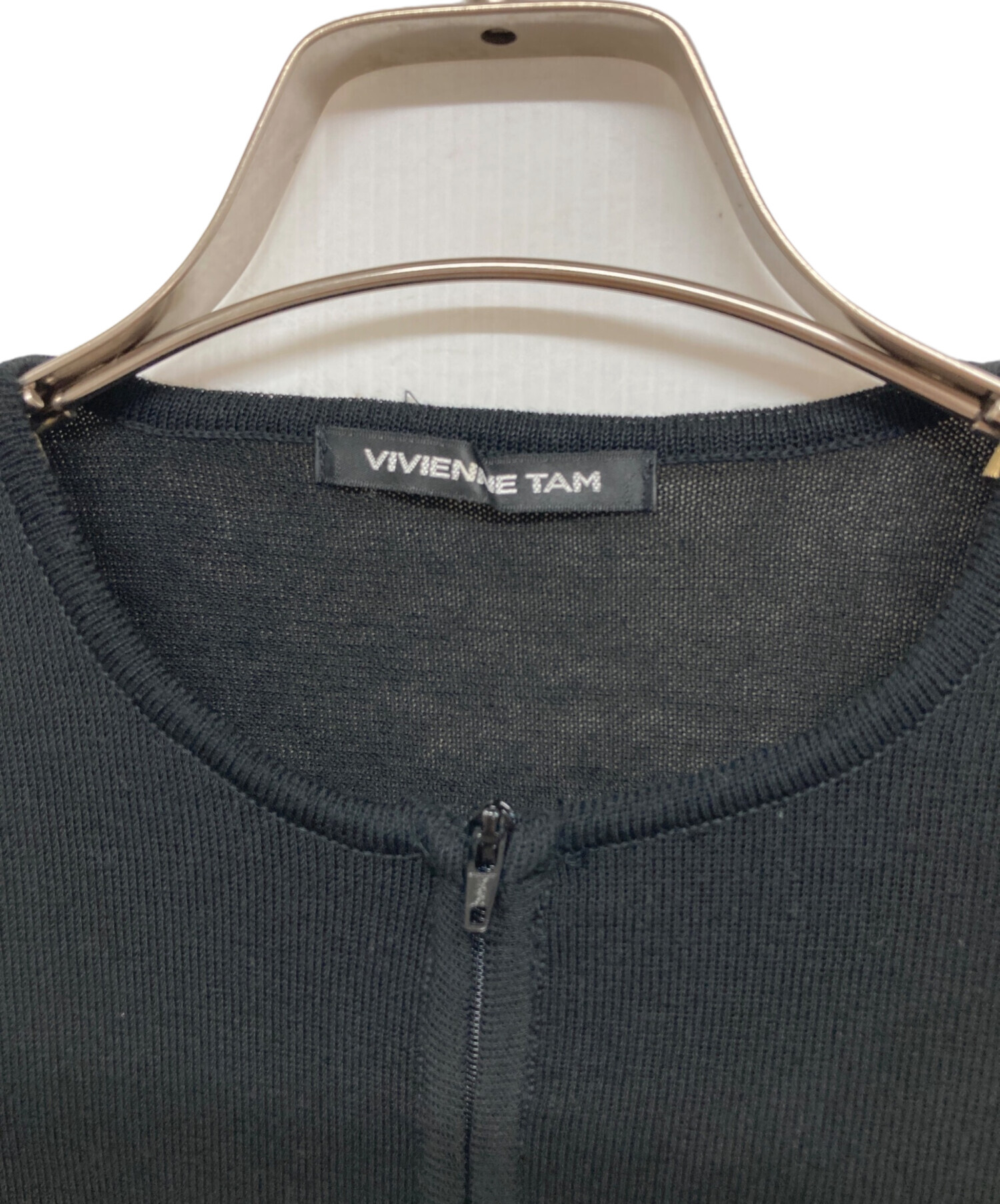 【極レア】VIVIENNE TAM ✨ブラック　ホルダーネックビジューニット 中古・古着通販】VIVIENNE TAM (ヴィヴィアンタム) ニットジャケット