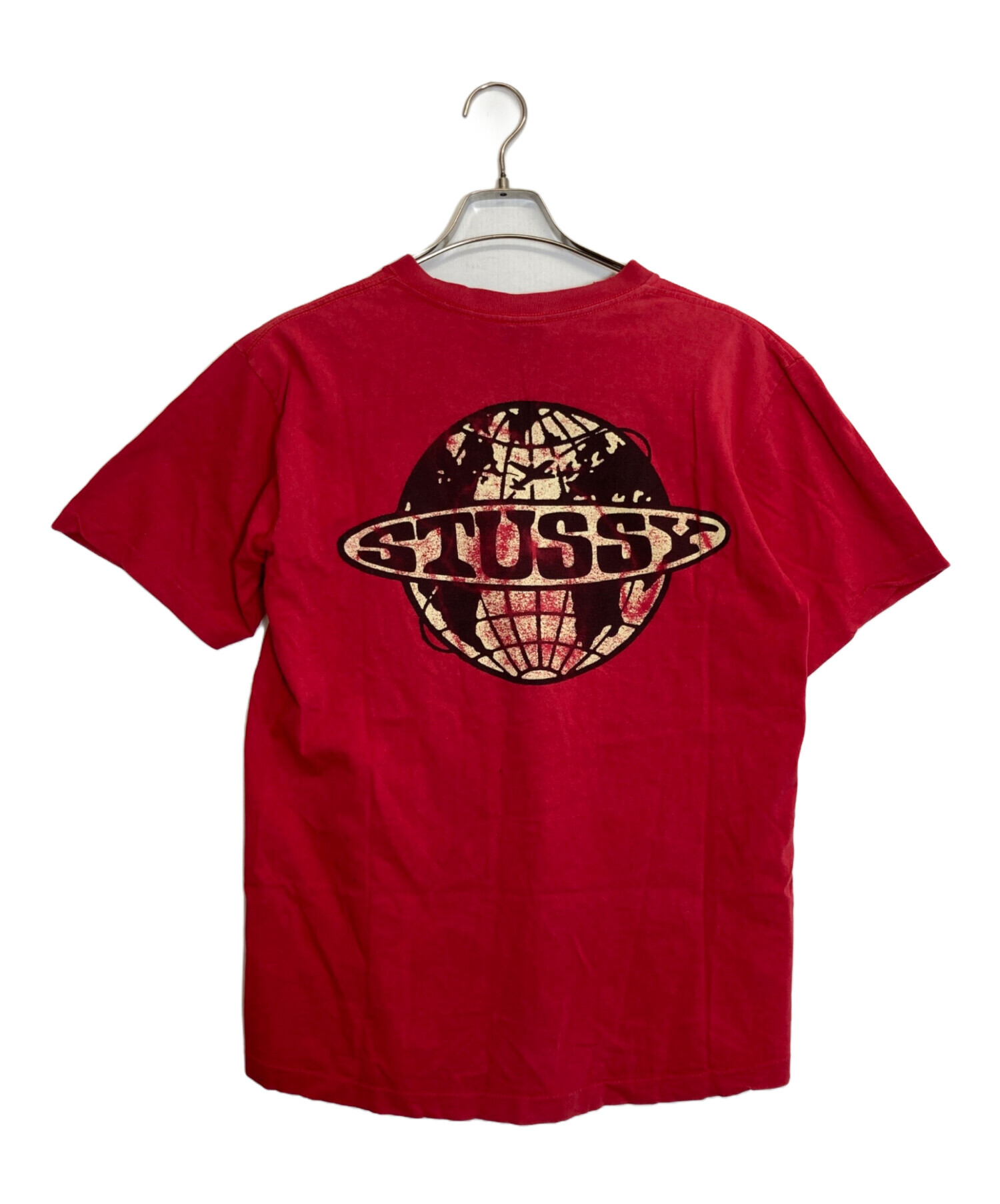 中古・古着通販】stussy (ステューシー) Tシャツ レッド サイズ:L 