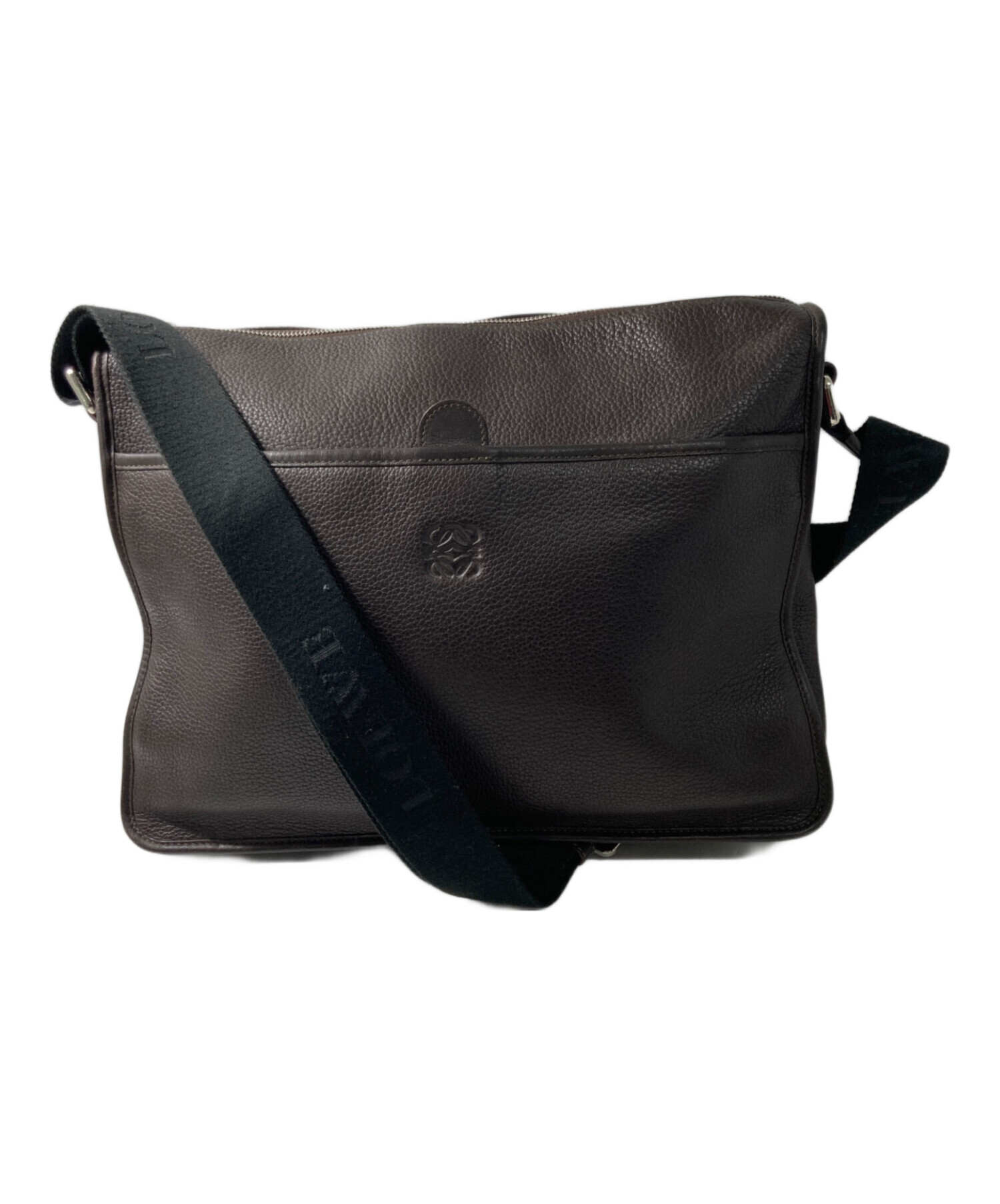 中古・古着通販】LOEWE (ロエベ) アナグラムショルダーバッグ ブラウン