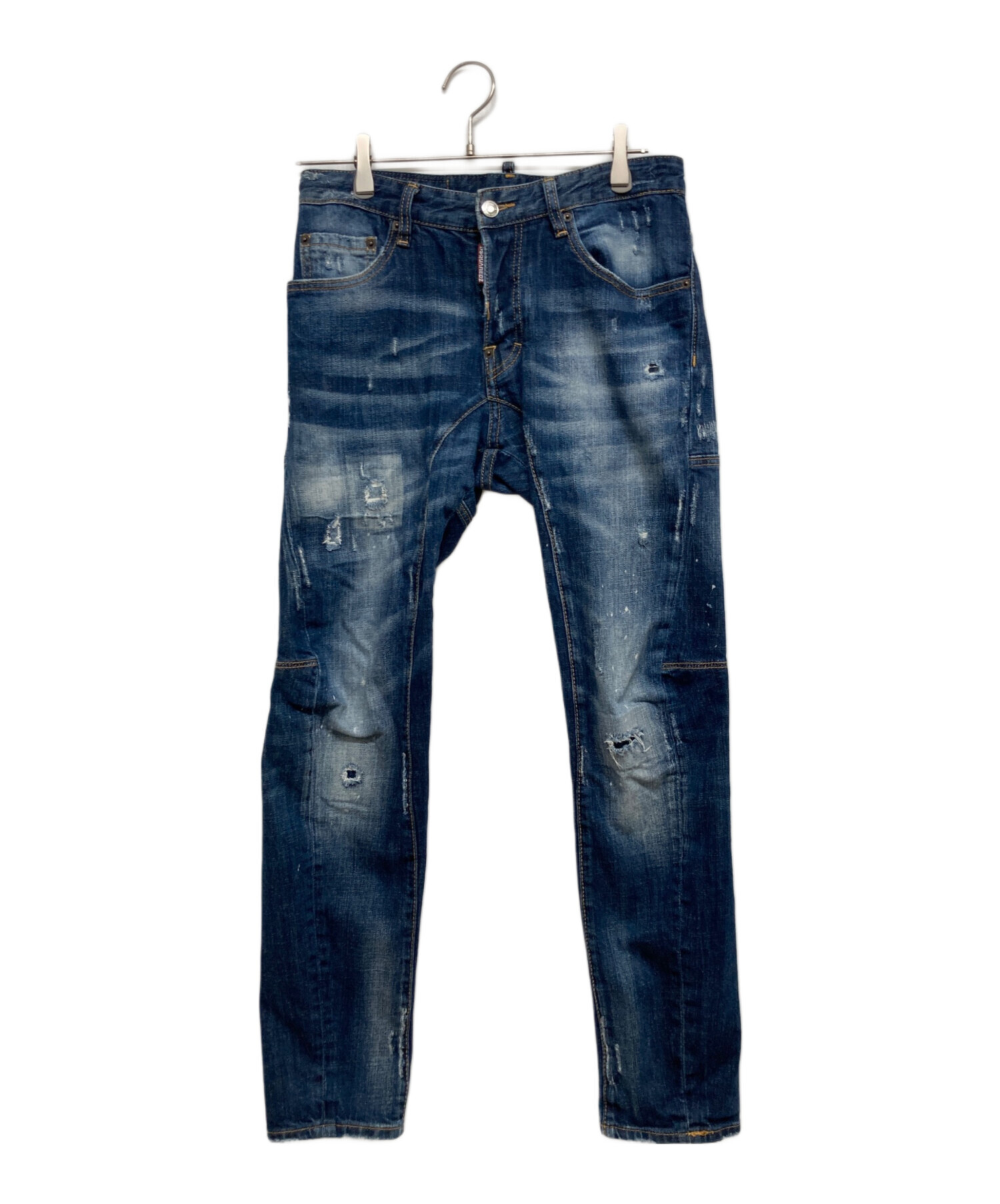 DSQUARED2 ダメージ加工デニムサイズ46 中古・古着通販】DSQUARED2 (ディースクエアード) ダメージ加工デニム