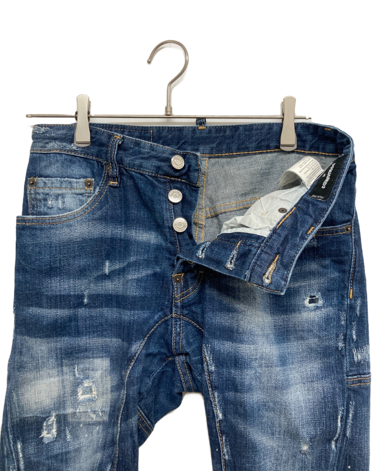 中古・古着通販】DSQUARED2 (ディースクエアード) ダメージ加工デニム