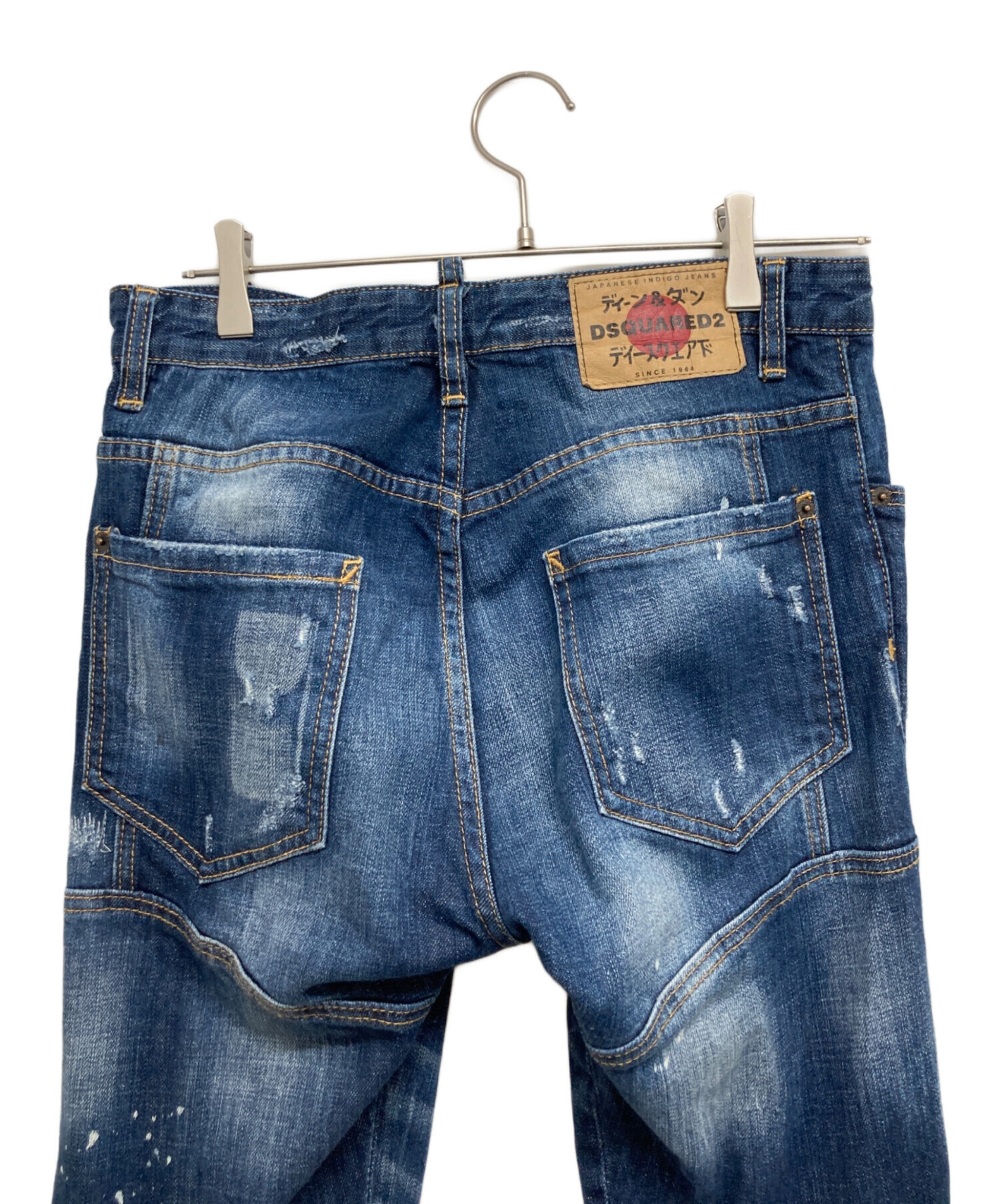 DSQUARED2 ダメージ加工デニムサイズ46 中古・古着通販】DSQUARED2 (ディースクエアード) ダメージ加工デニム
