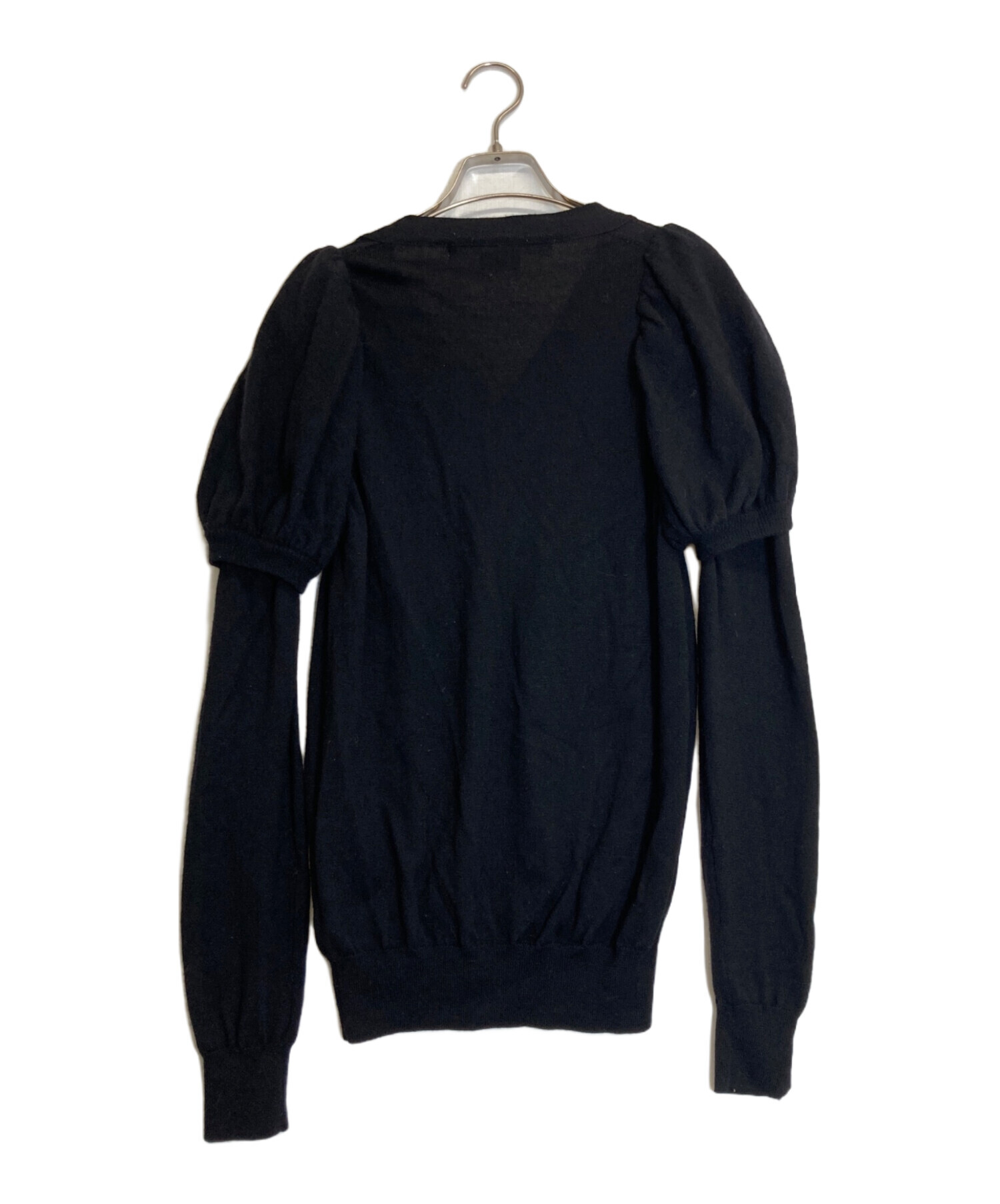 COMME des GARCONS SHIRT カーディガン S 黒 【古着】【中古】 中古・古着通販】COMME des GARCONS (コムデギャルソン) カーディガン