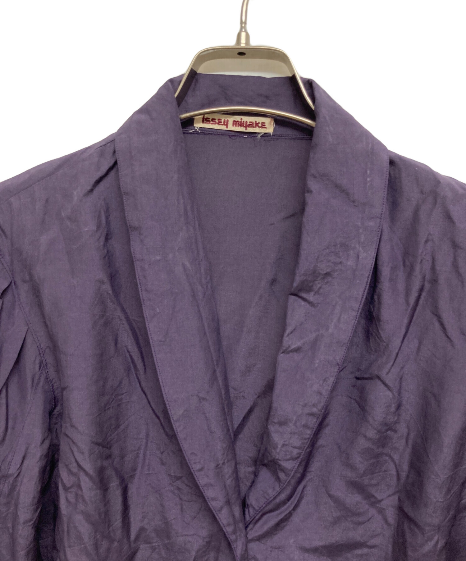 中古・古着通販】ISSEY MIYAKE (イッセイミヤケ) シャツ パープル