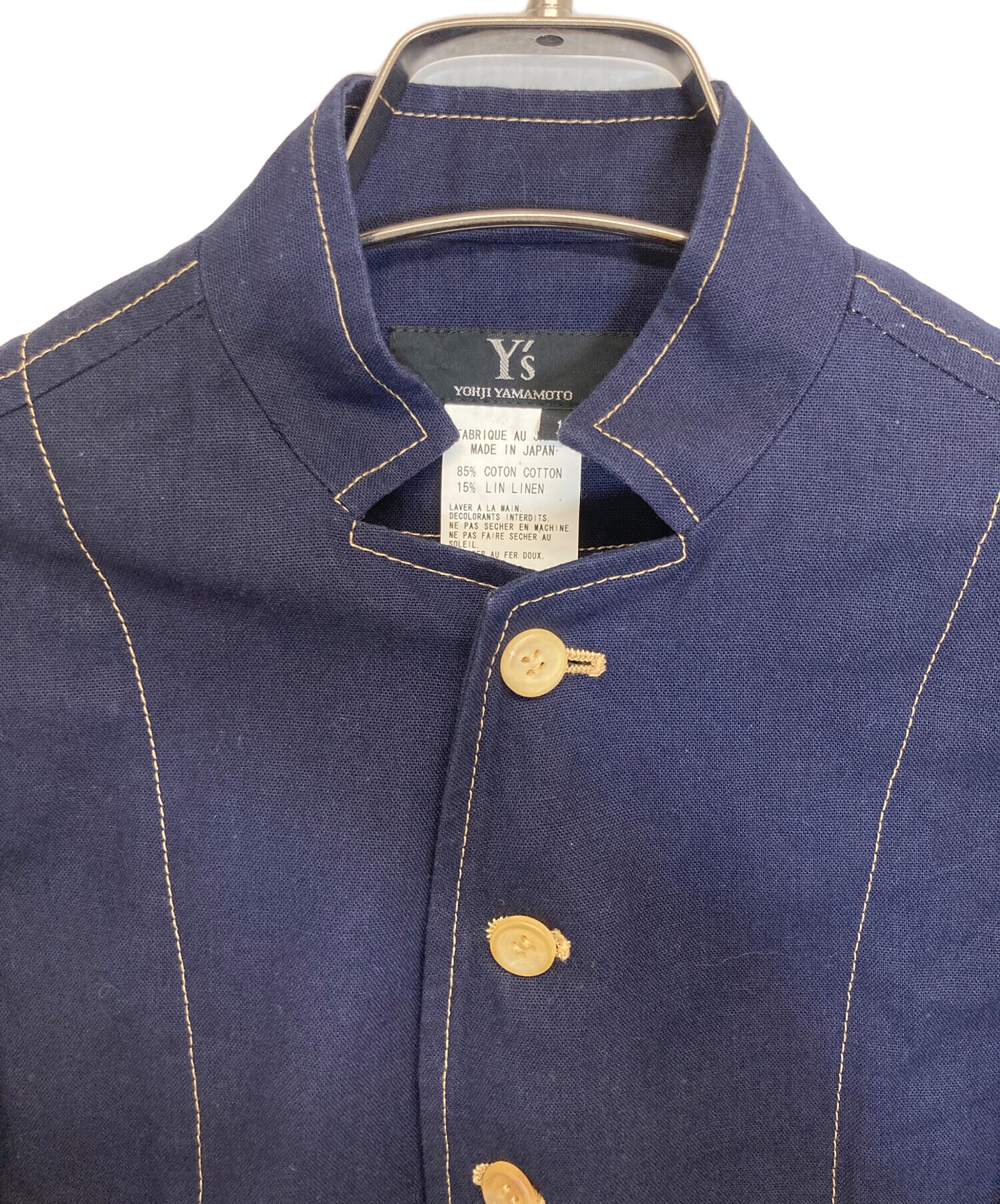 中古・古着通販】Y's (ワイズ) ジャケット ネイビー サイズ:1