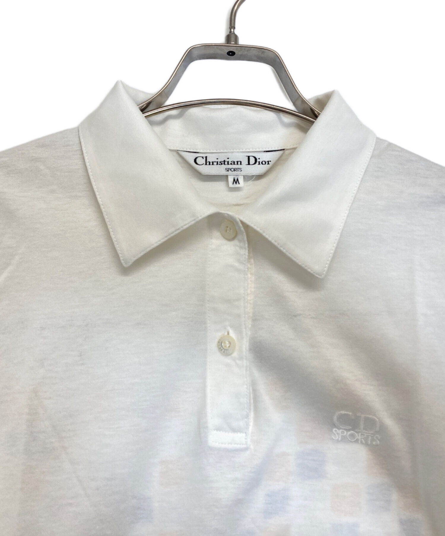 【超美品】Christian Dior ポロシャツ 半袖 ホワイト 中古・古着通販】Christian Dior Sports (クリスチャン ディオール