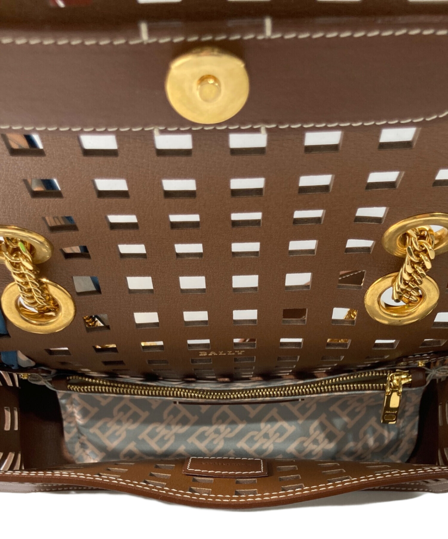 中古・古着通販】BALLY (バリー) ショルダーバッグ ブラウン｜ブランド