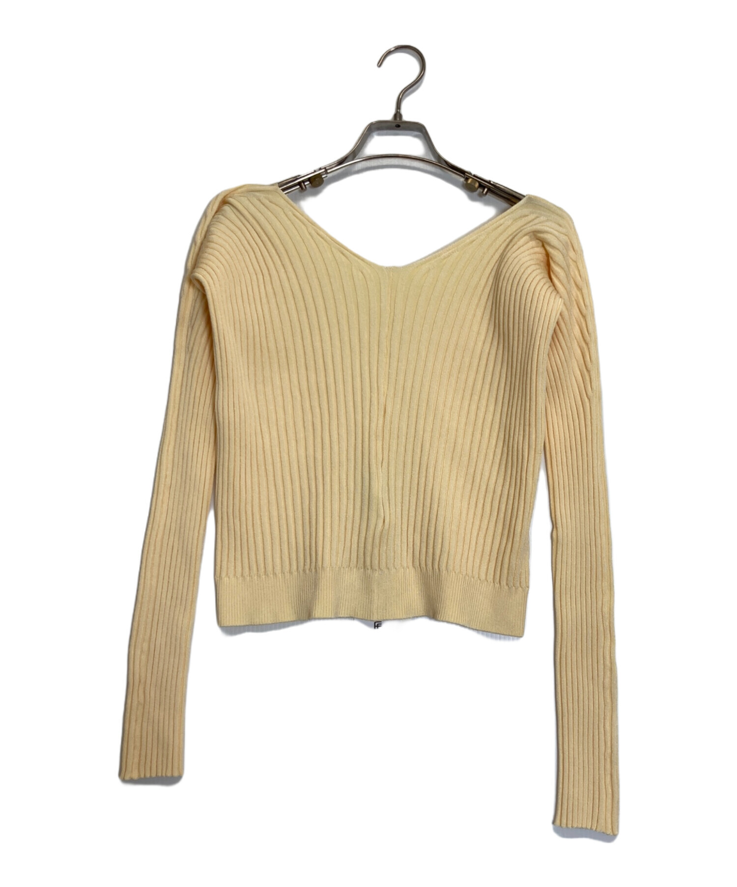 中古・古着通販】jacquemus (ジャックムス) リブニット カーディガン