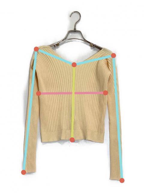 中古・古着通販】jacquemus (ジャックムス) リブニット カーディガン