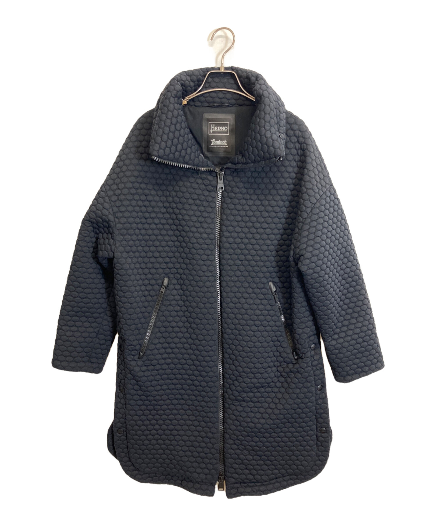 中古・古着通販】HERNO (ヘルノ) LAMIARダウンコート ブラック サイズ 