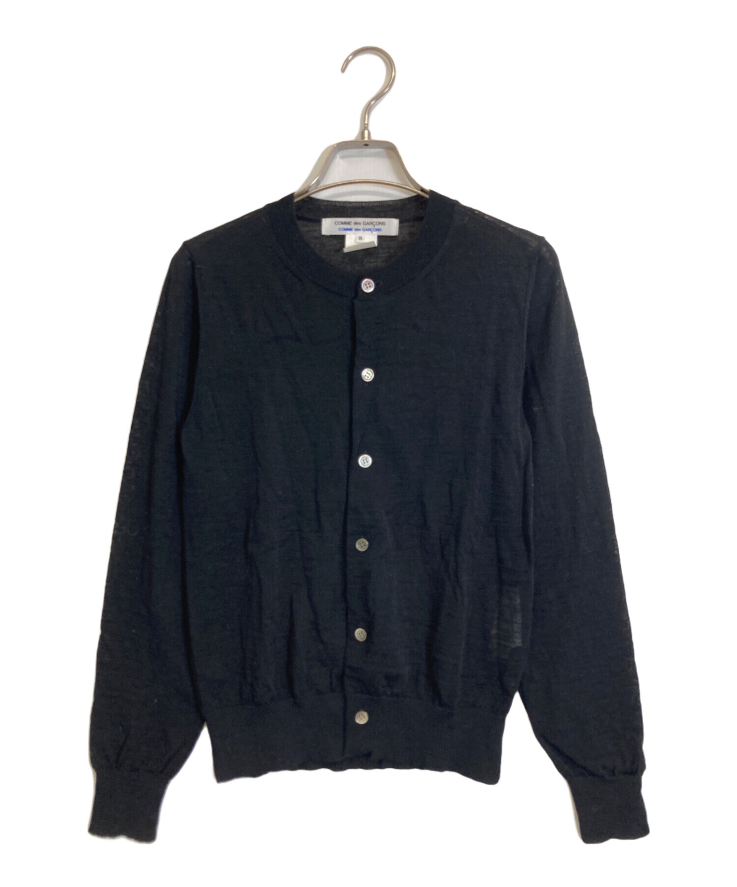 【通常古着】COMME des GARÇONS ブラックカーディガン 中古・古着通販】COMME des GARCONS COMME des GARCONS