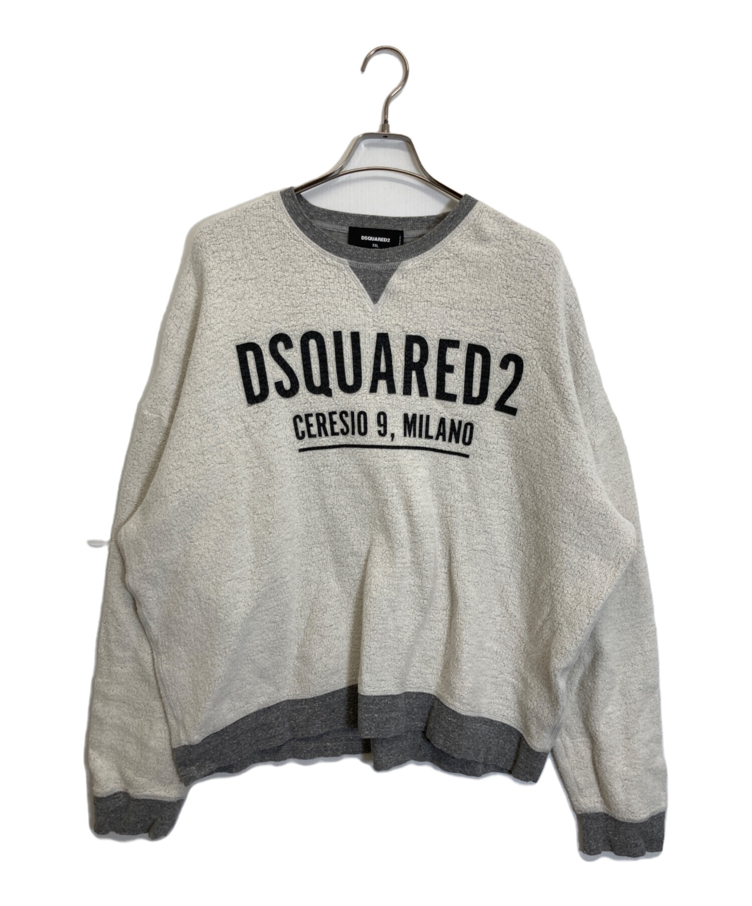 中古・古着通販】DSQUARED2 (ディースクエアード) 起毛ロゴスウェット