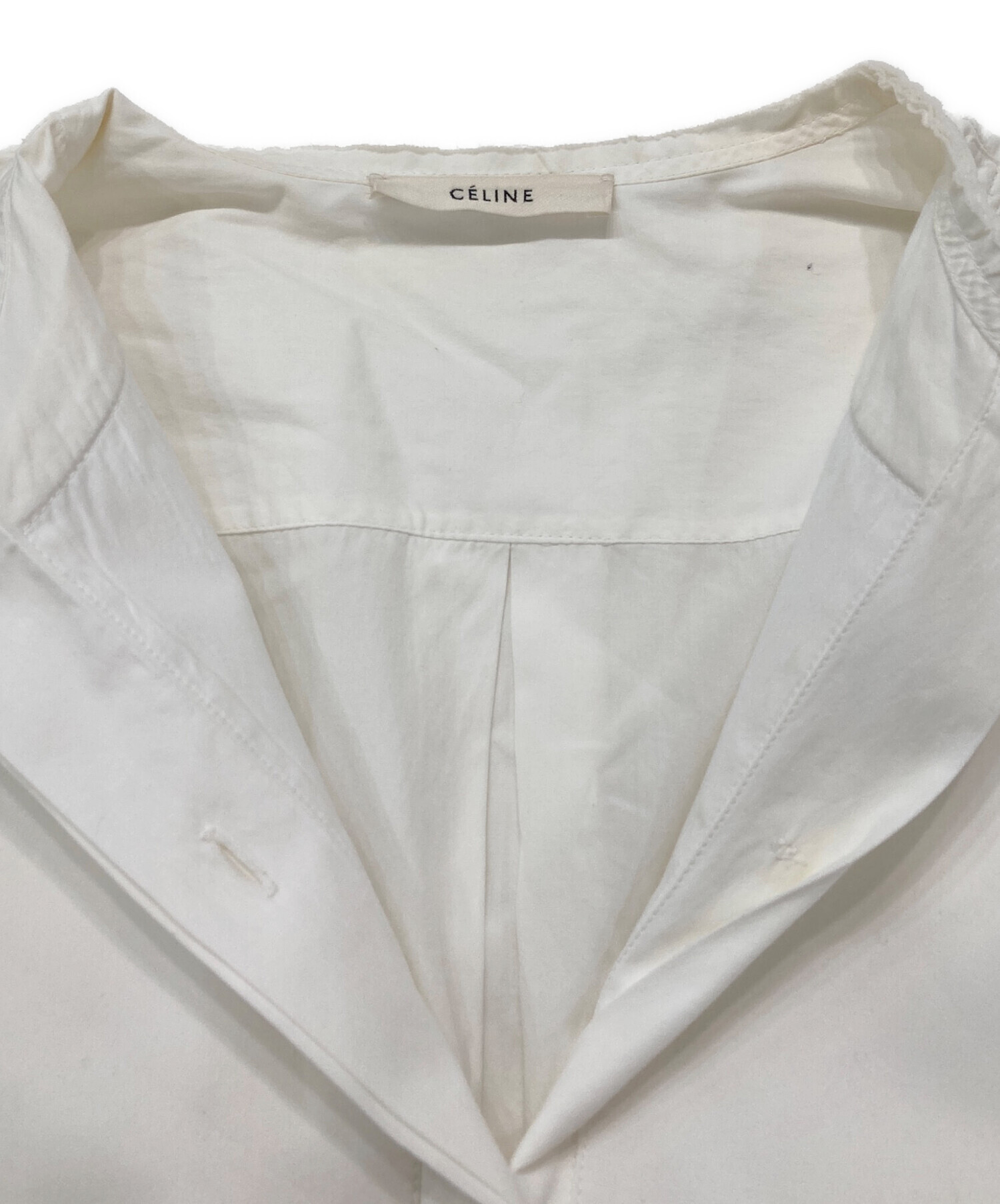 中古・古着通販】CELINE (セリーヌ) タキシードシャツ ホワイト サイズ