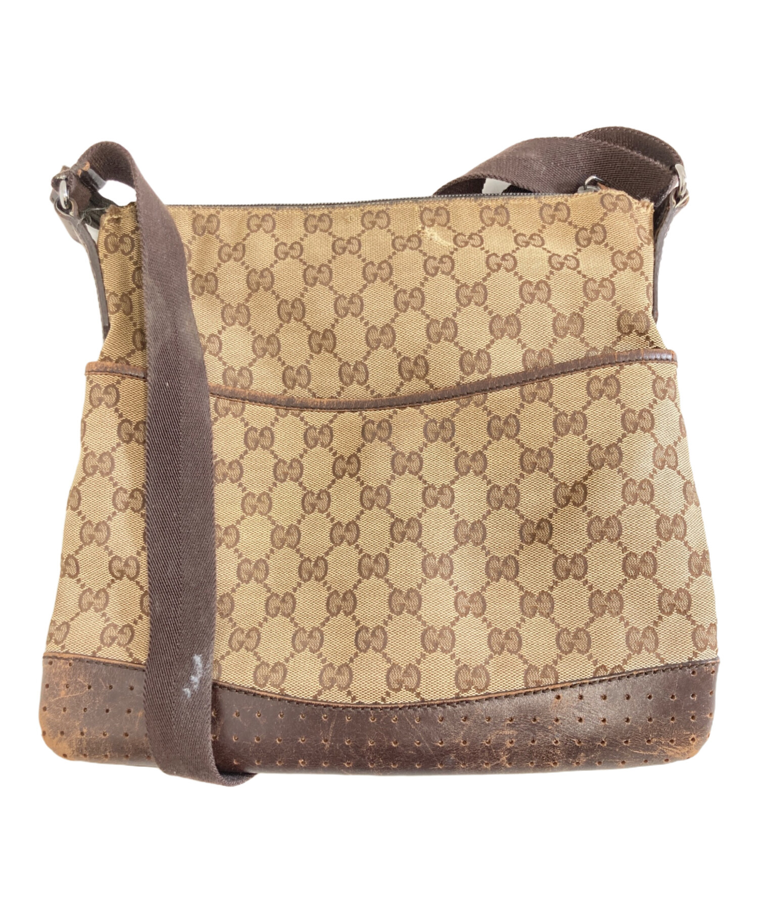中古・古着通販】GUCCI (グッチ) GGキャンバスショルダーバッグ