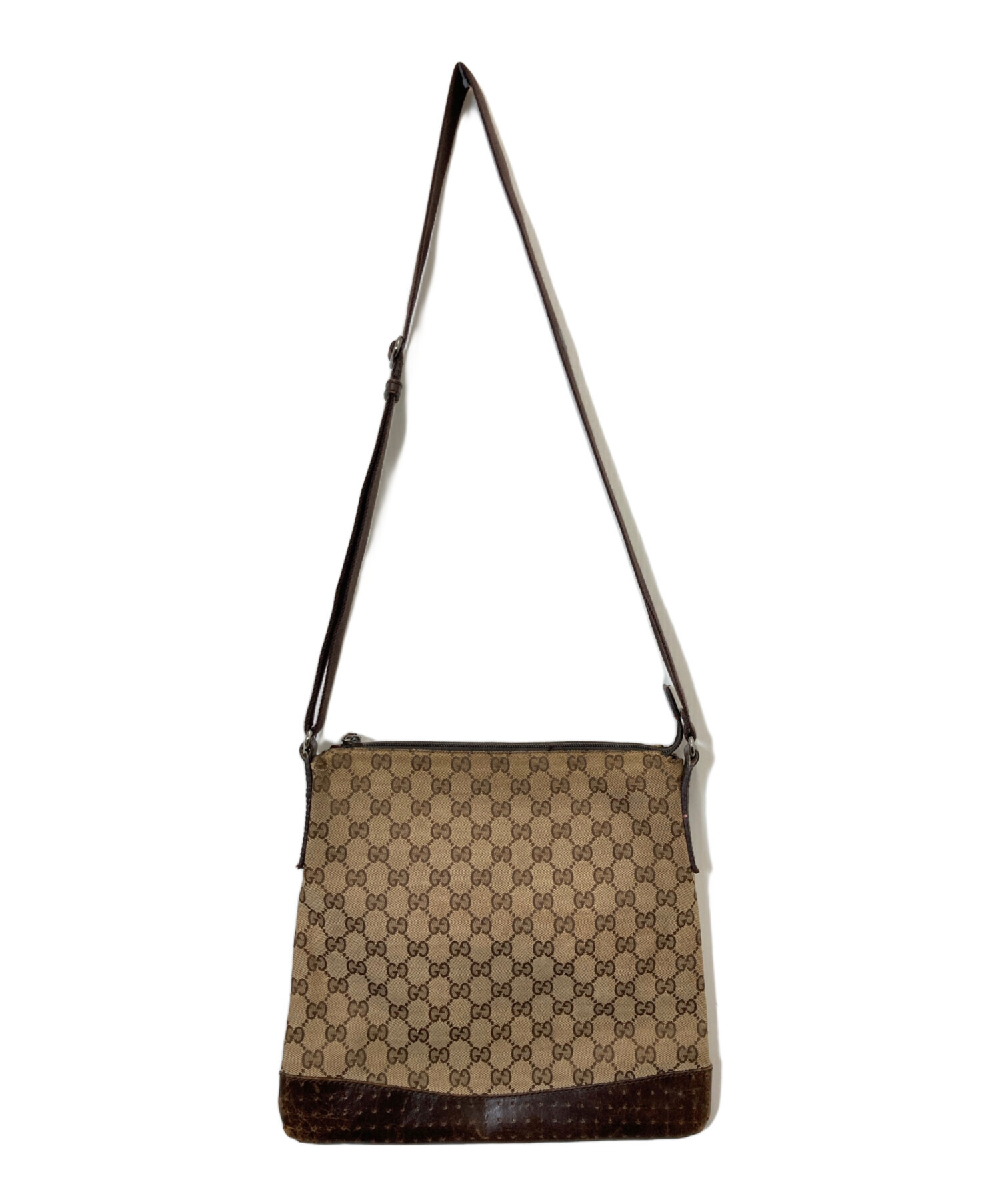 中古・古着通販】GUCCI (グッチ) GGキャンバスショルダーバッグ