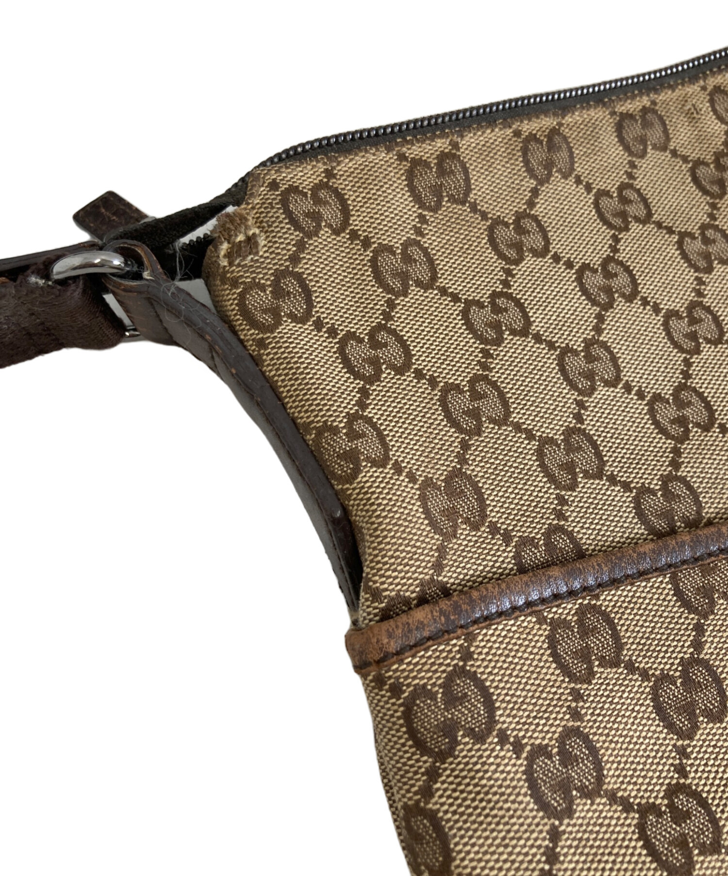 中古・古着通販】GUCCI (グッチ) GGキャンバスショルダーバッグ