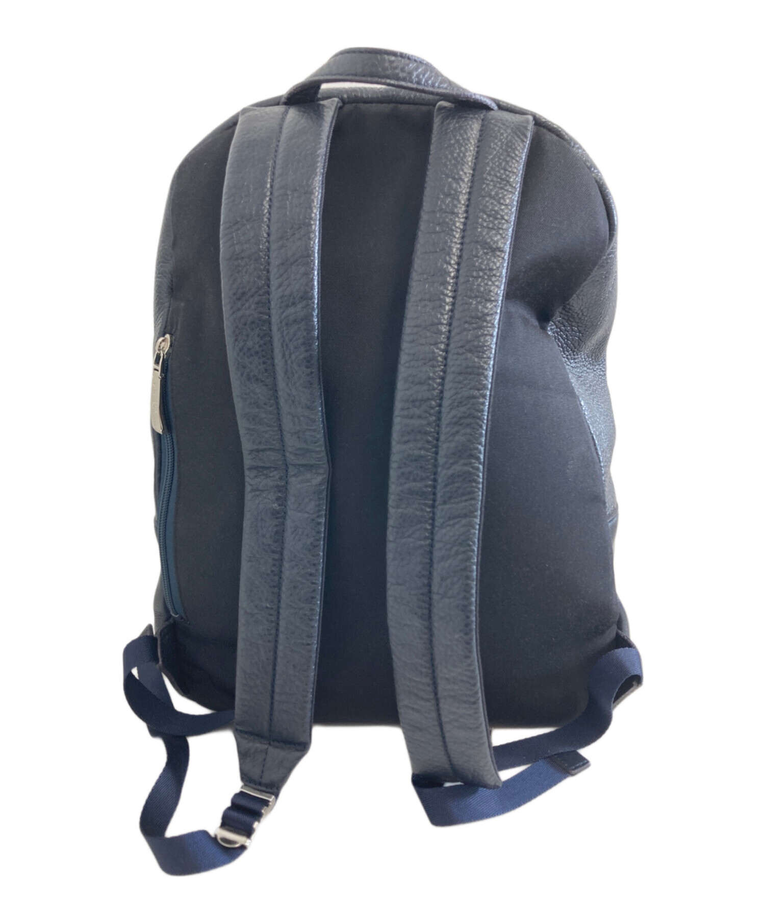 PELLE MORBIDA ペッレモルビダ リュック バックパック ネイビー 中古・古着通販】PELLE MORBIDA (ペッレモルビダ) レザーバックパック