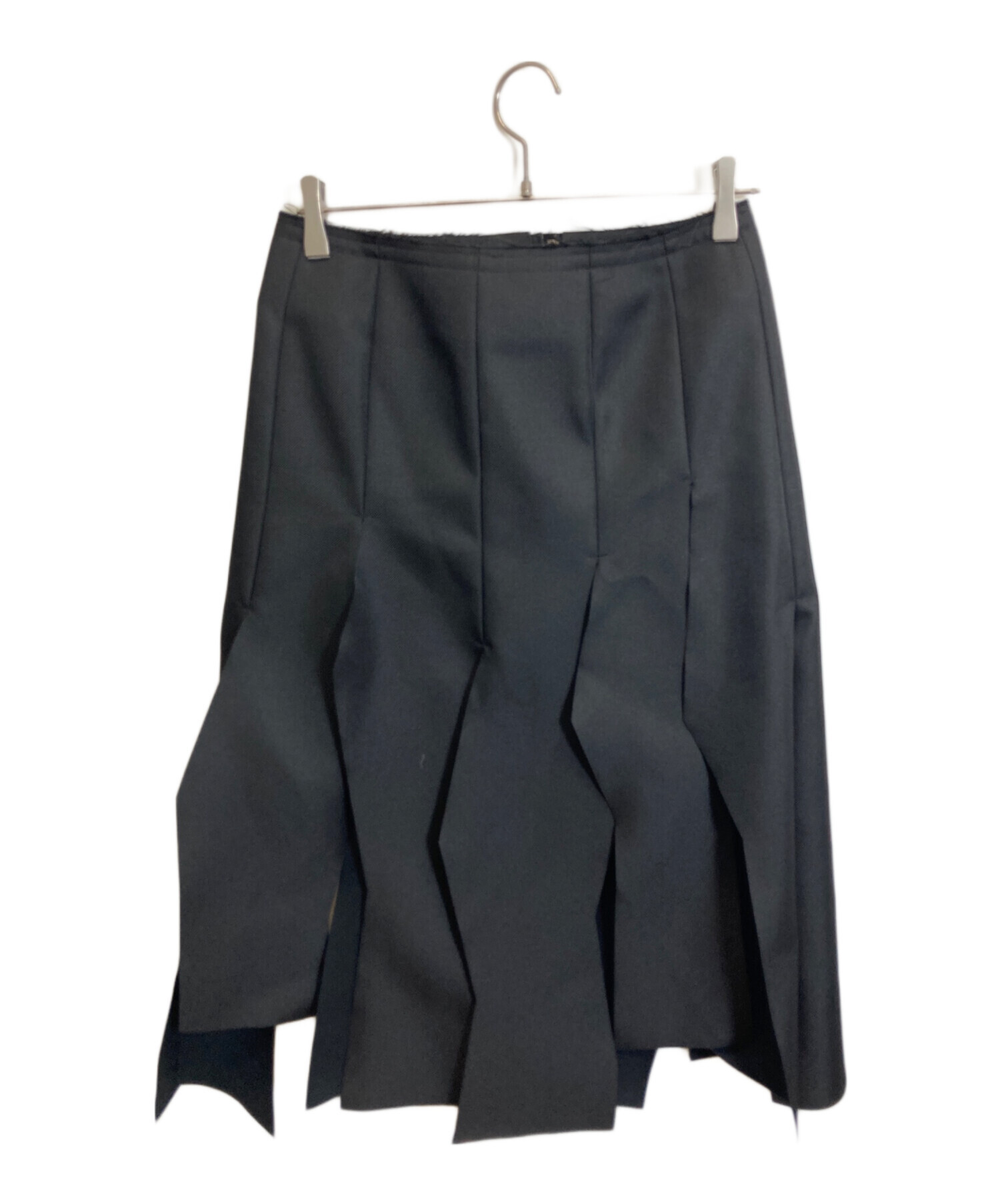 COMME des GARCONS コムコム ポリエステルスカート Black 中古・古着通販】COMME des GARCONS (コムデギャルソン) ポリエステル
