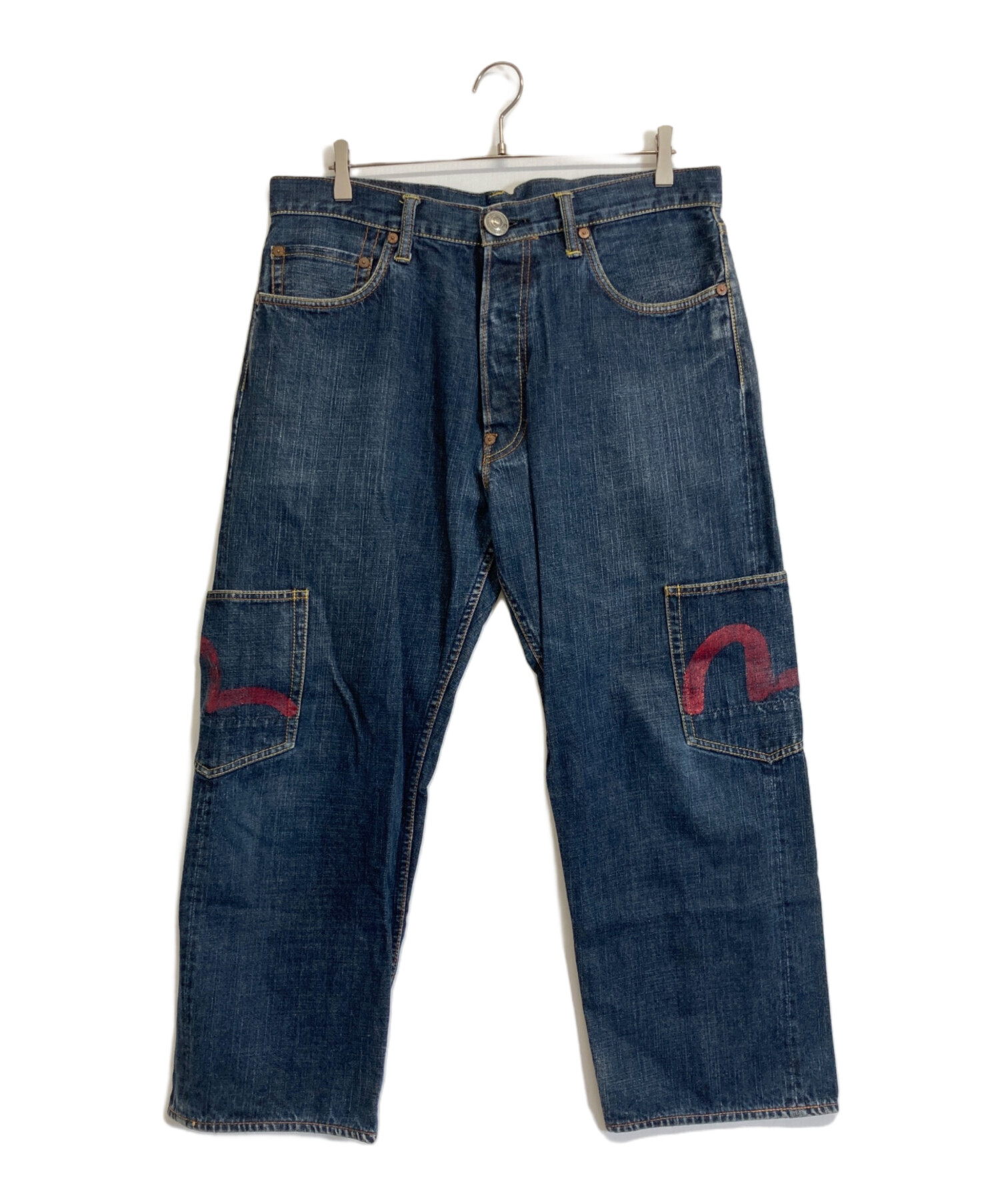 中古・古着通販】EVISU (エヴィス) カモメ刺繍デニムパンツ インディゴ