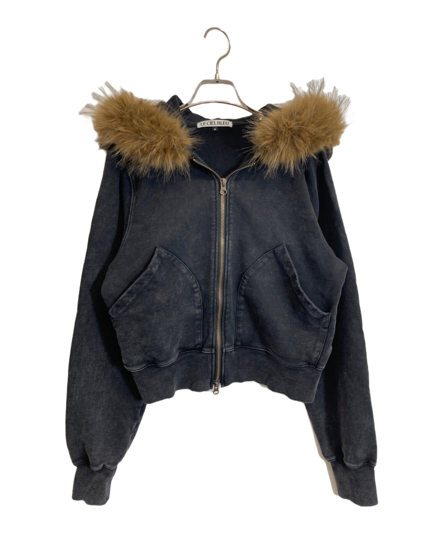 中古・古着通販】LE CIEL BLEU (ルシェルブルー) Fur-Trim Hooded