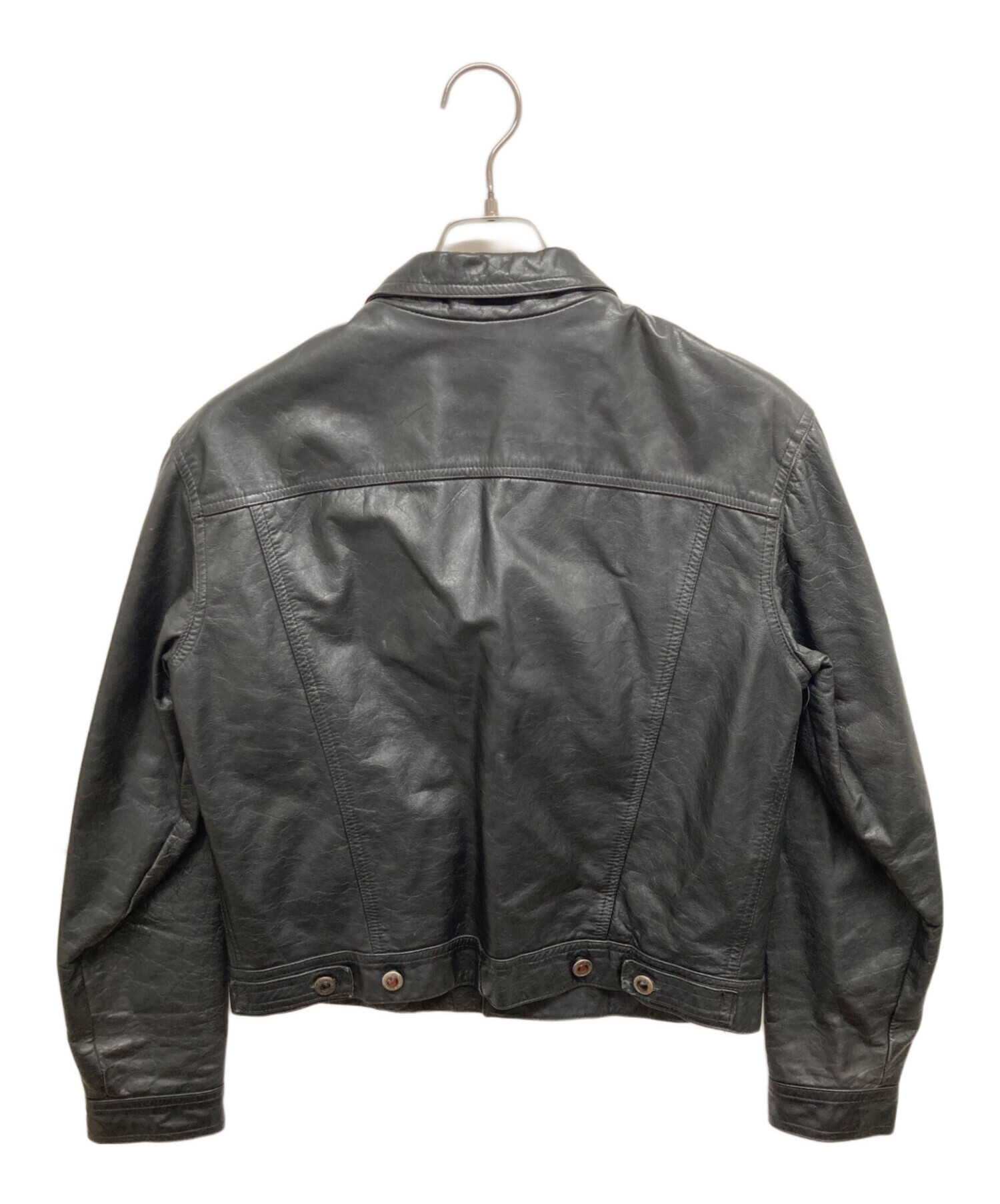 中古・古着通販】LA ROCKA (ラ ロッカ) レザージャケット ブラック 