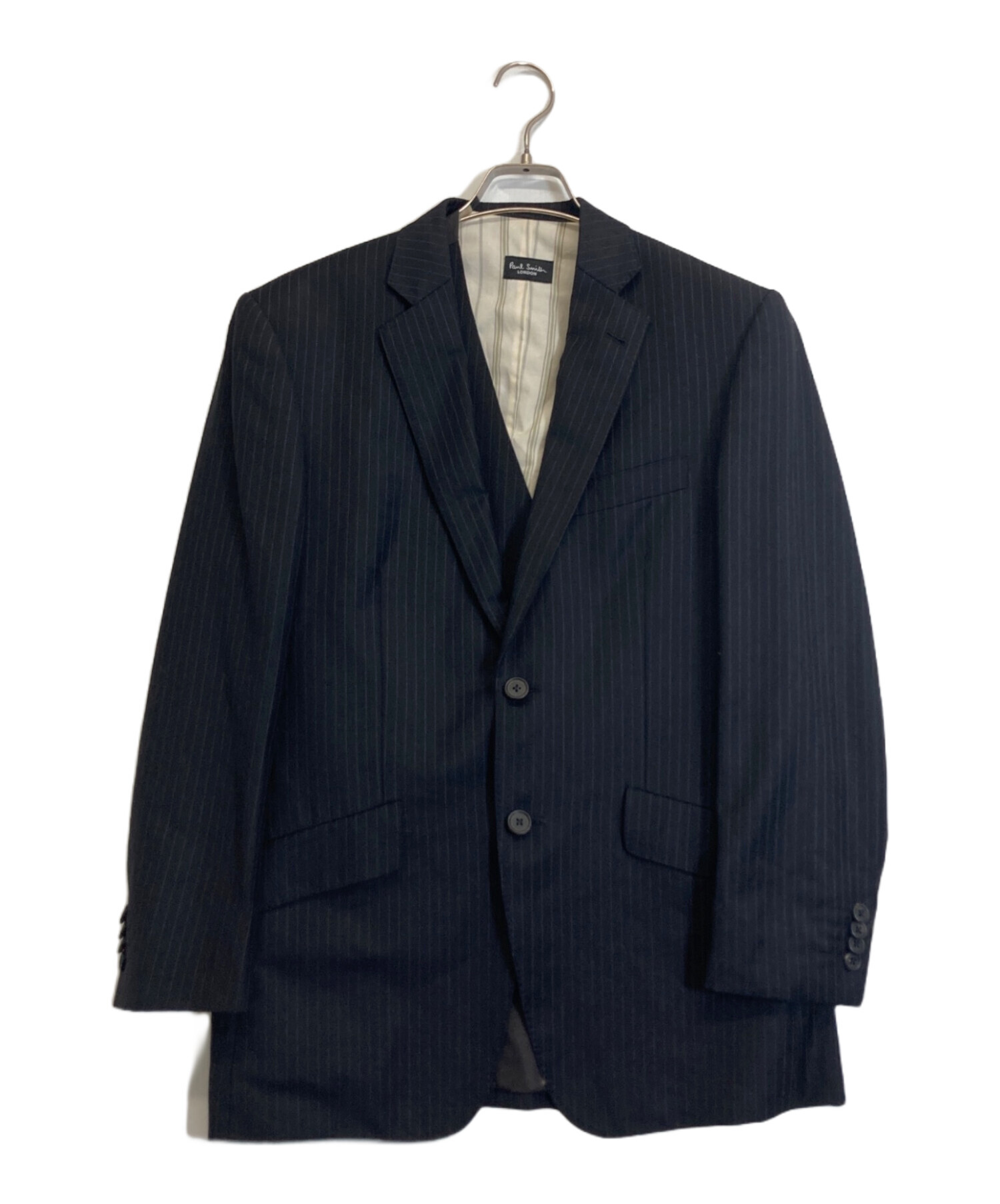 ポールスミスロンドン ネイビー マルチストライプ スーツ セットアップ 中古・古着通販】Paul Smith London (ポールスミスロンドン