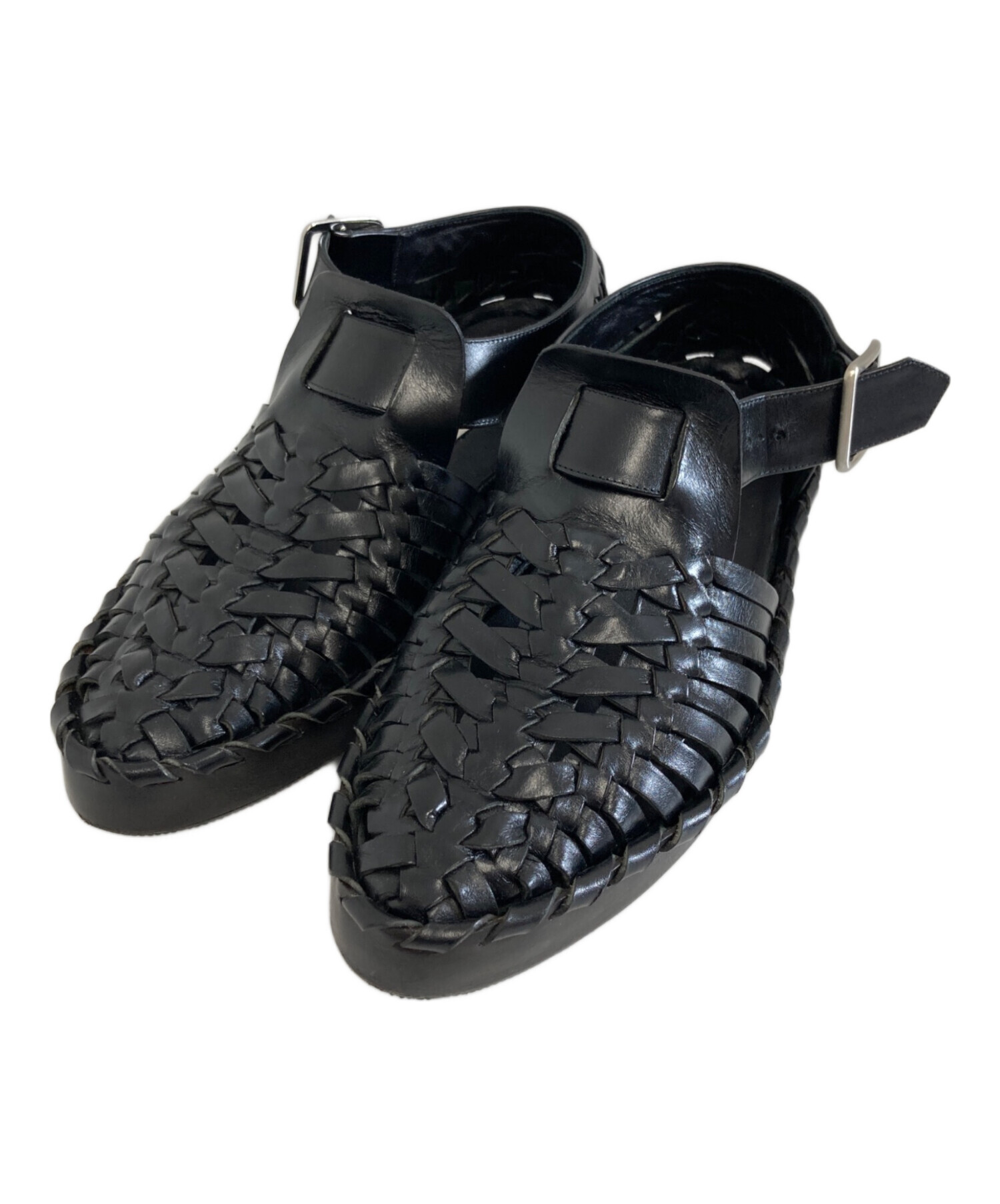 中古・古着通販】JIL SANDER (ジルサンダー) woven lether flat sandal