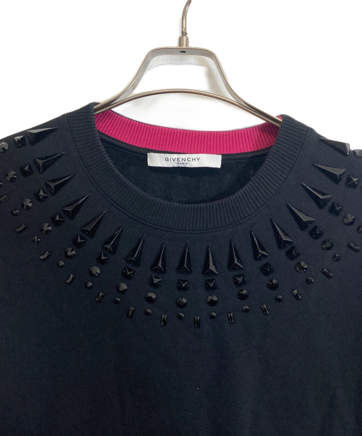 中古・古着通販】GIVENCHY (ジバンシィ) スタッズスウェット ブラック