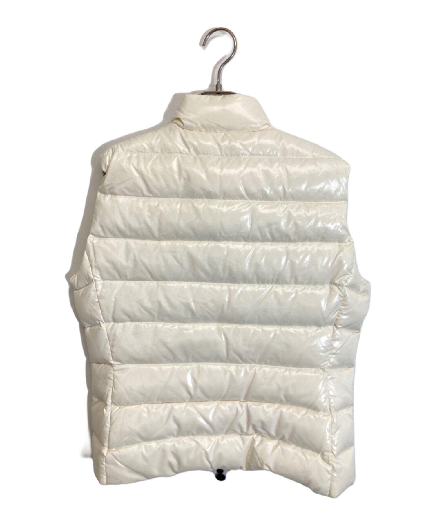 MONCLER モンクレール ダウンベスト GHANY ガーニー ホワイト 白 中古・古着通販】MONCLER (モンクレール) GHANYダウンベスト ホワイト