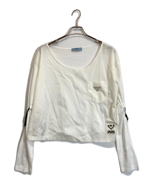 中古・古着通販】PRADA (プラダ) Re-Nylonトライアングルロゴプレート