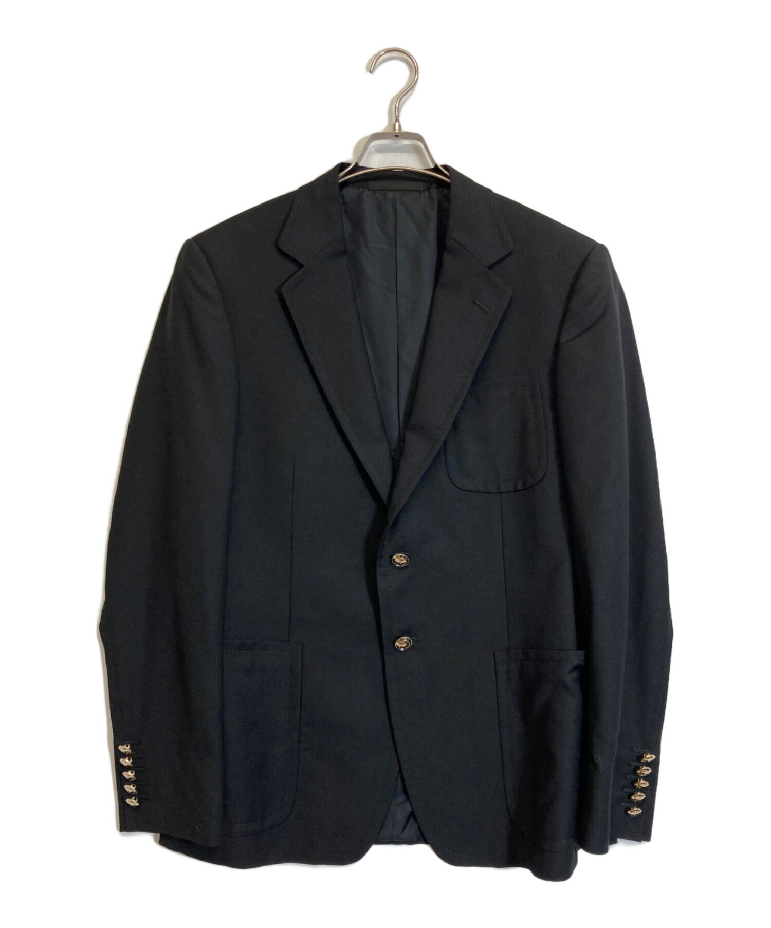 酒*亭様 GUCCI メンズ テーラードジャケット ブラック 3つボタン　グッチ 中古・古着通販】GUCCI (グッチ) テーラードジャケット ブラック