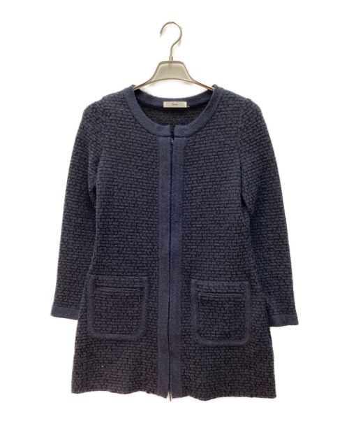 中古・古着通販】Rene (ルネ) ジップワンピース ネイビー サイズ 中古・古着通販】Rene (ルネ) ジップワンピース ネイビー サイズ