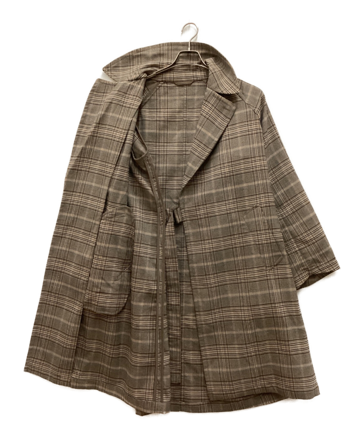 [希少美品]サノバチーズ　オーバーコート　　フレディ・カラスコ　チェック　ベルト SON OF THE CHEESE（サノバチーズ）の「【SON OF THE CHEESE