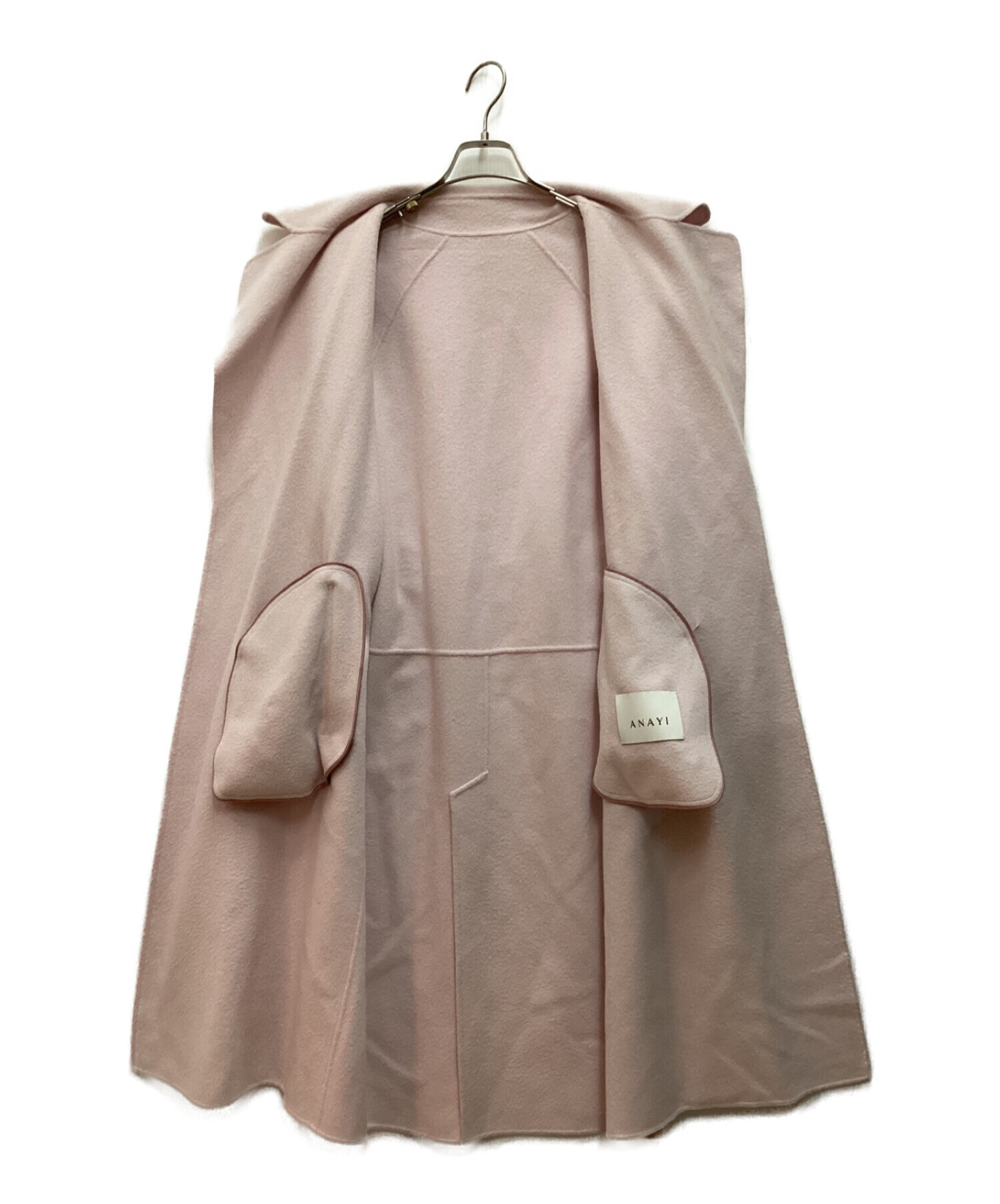 anさん専用 極美品✨アナイ　2021　ロングベルテッドコート　ピンク　36　ノ anさん専用 極美品✨アナイ 2021 ロングベルテッドコート ピンク