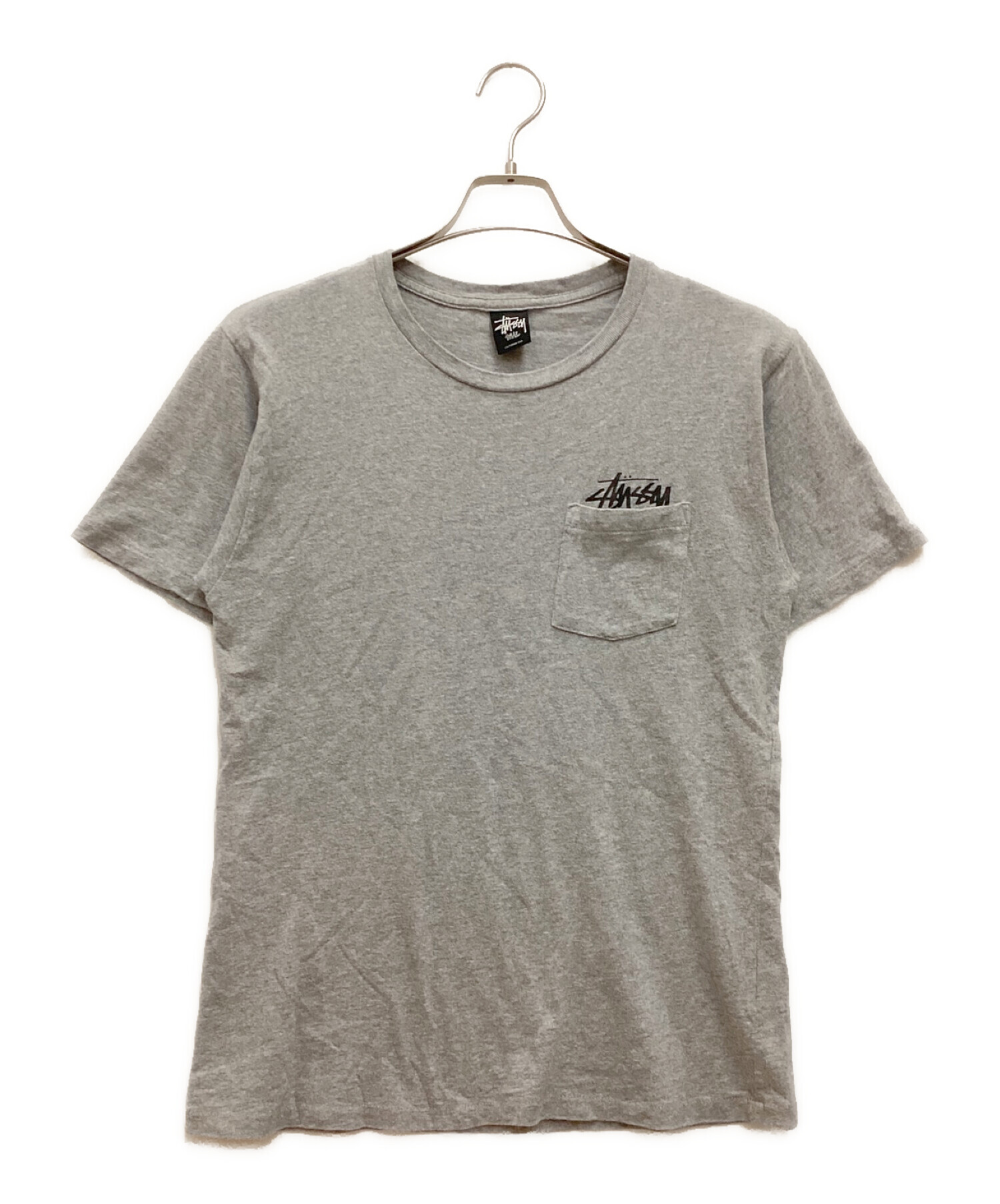 中古・古着通販】stussy (ステューシー) ポケットTシャツ クルーネック 
