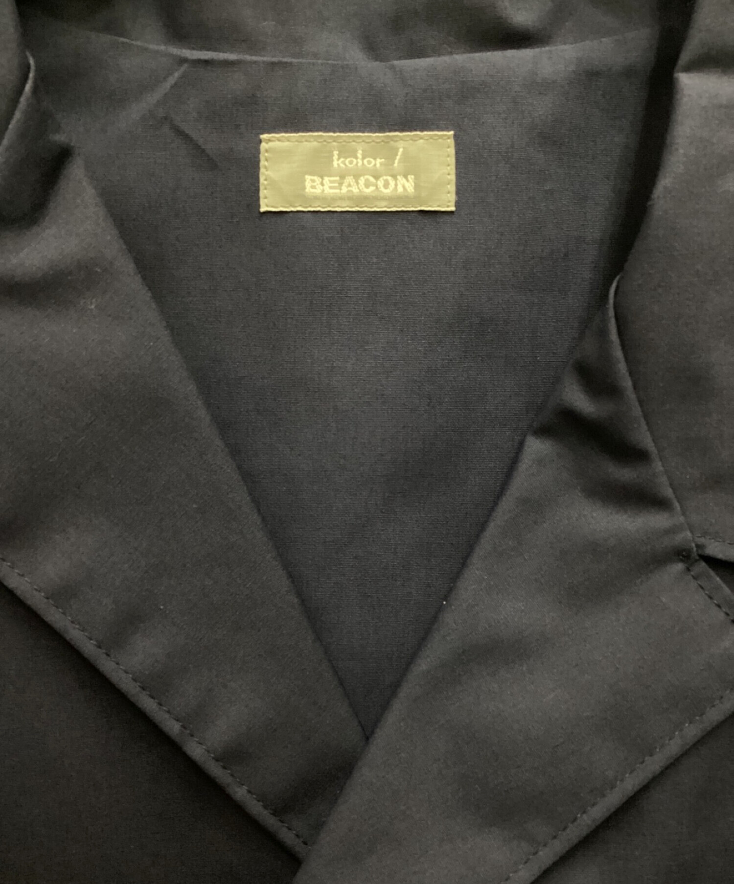 中古・古着通販】kolor/BEACON (カラービーコン) S/S シャツ ネイビー