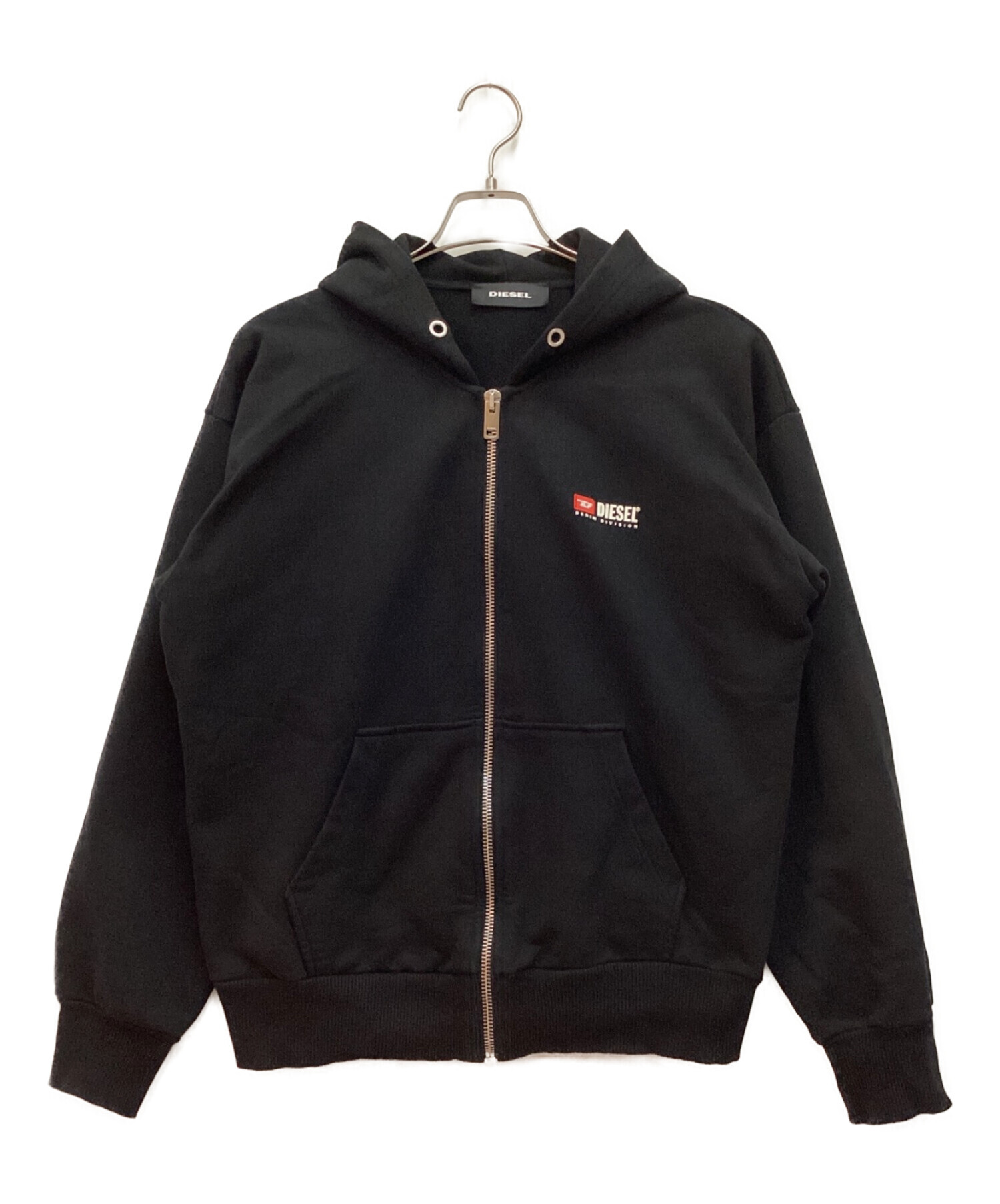 90s DIESEL ジップアップパーカー 刺繍 お兄系 平成 黒 激レア 90s DIESEL ジップアップパーカー 刺繍 お兄系 平成 黒 激レア