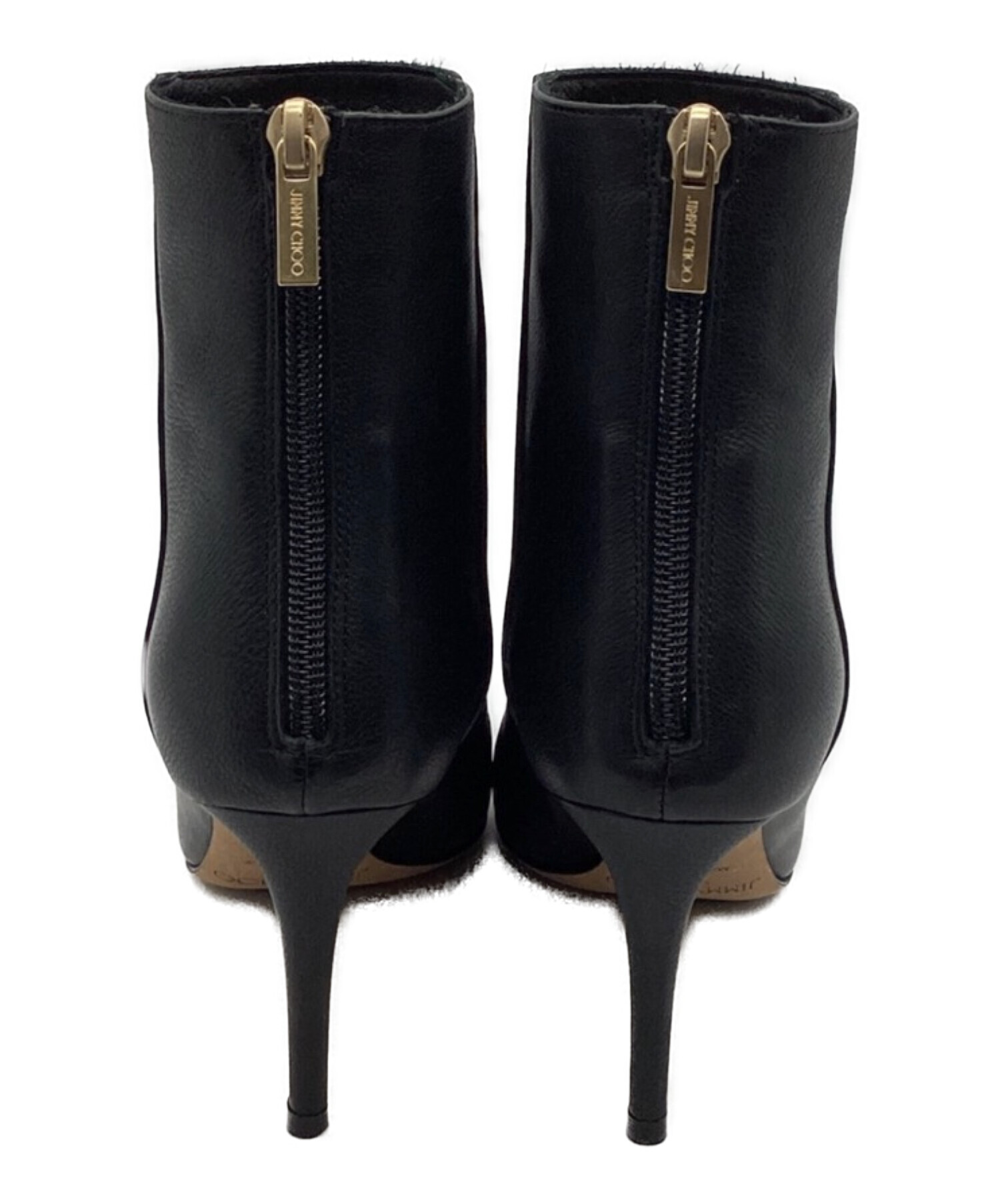 中古・古着通販】JIMMY CHOO (ジミーチュウ) ヒールブーツ ブラック 
