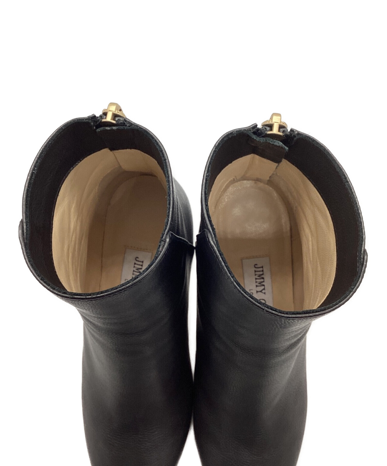 中古・古着通販】JIMMY CHOO (ジミーチュウ) ヒールブーツ ブラック  